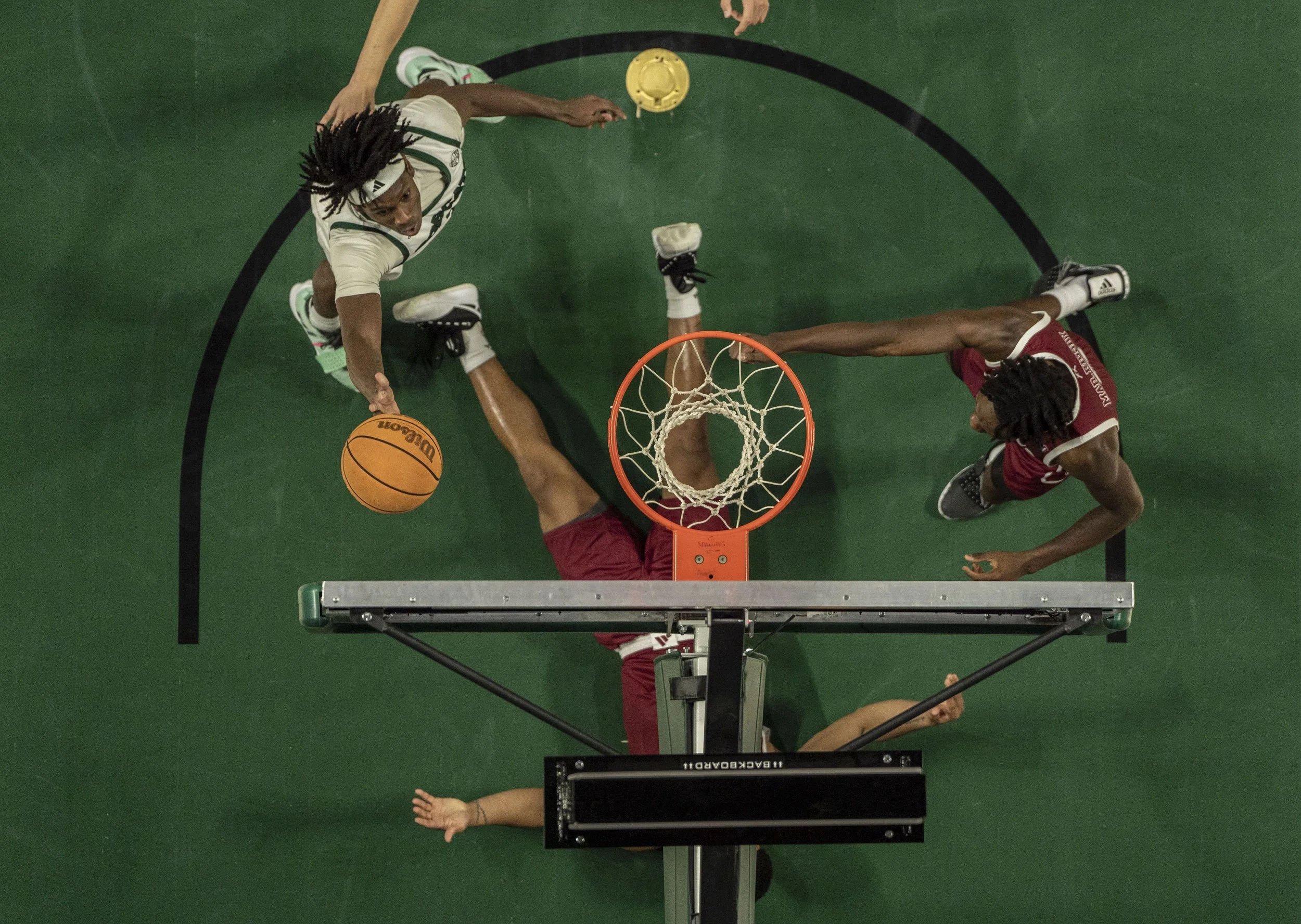 Ohio University guard AJ Brown shoots during a game against Troy University, Athens, Ohio, Nov. 8, 2023. | Pearl Spurlock