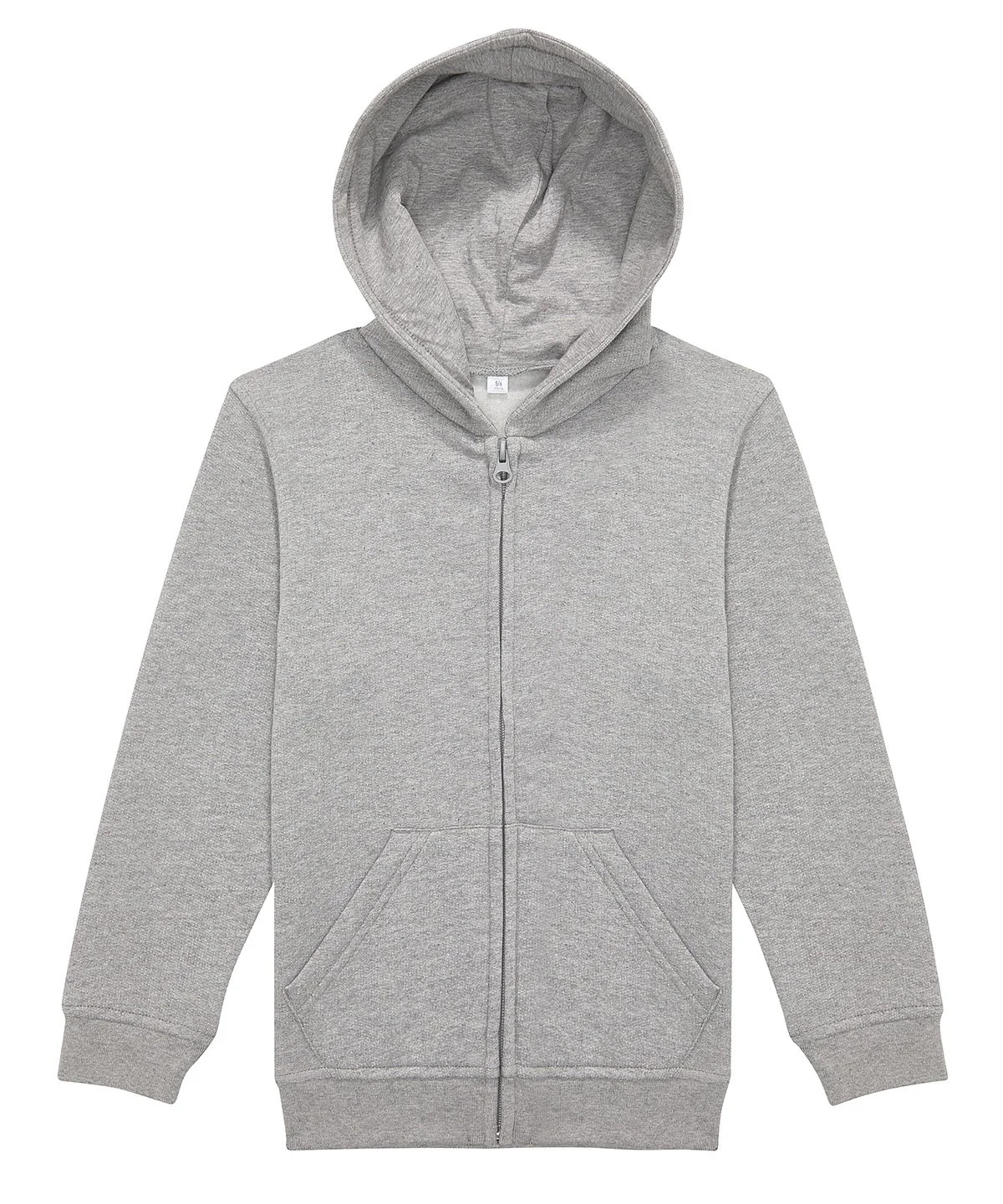 Grey Zip B&C Childrens Hoodie.jpg