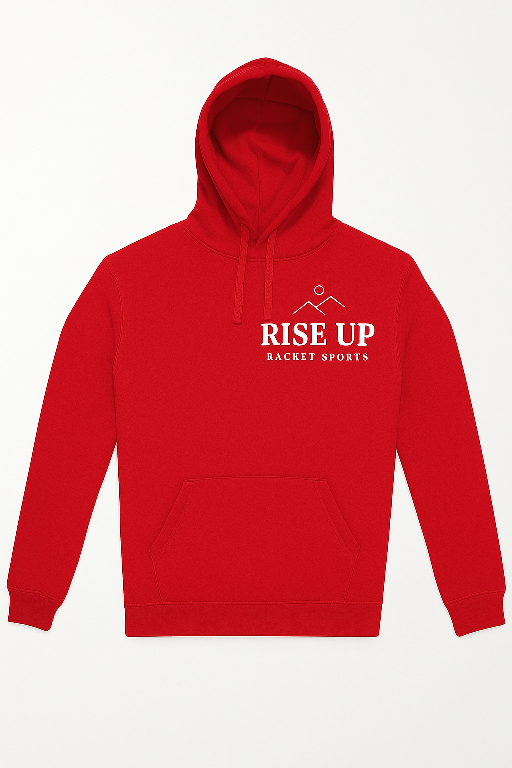 Red Unisex Hoodie - Rise Up Logo.png