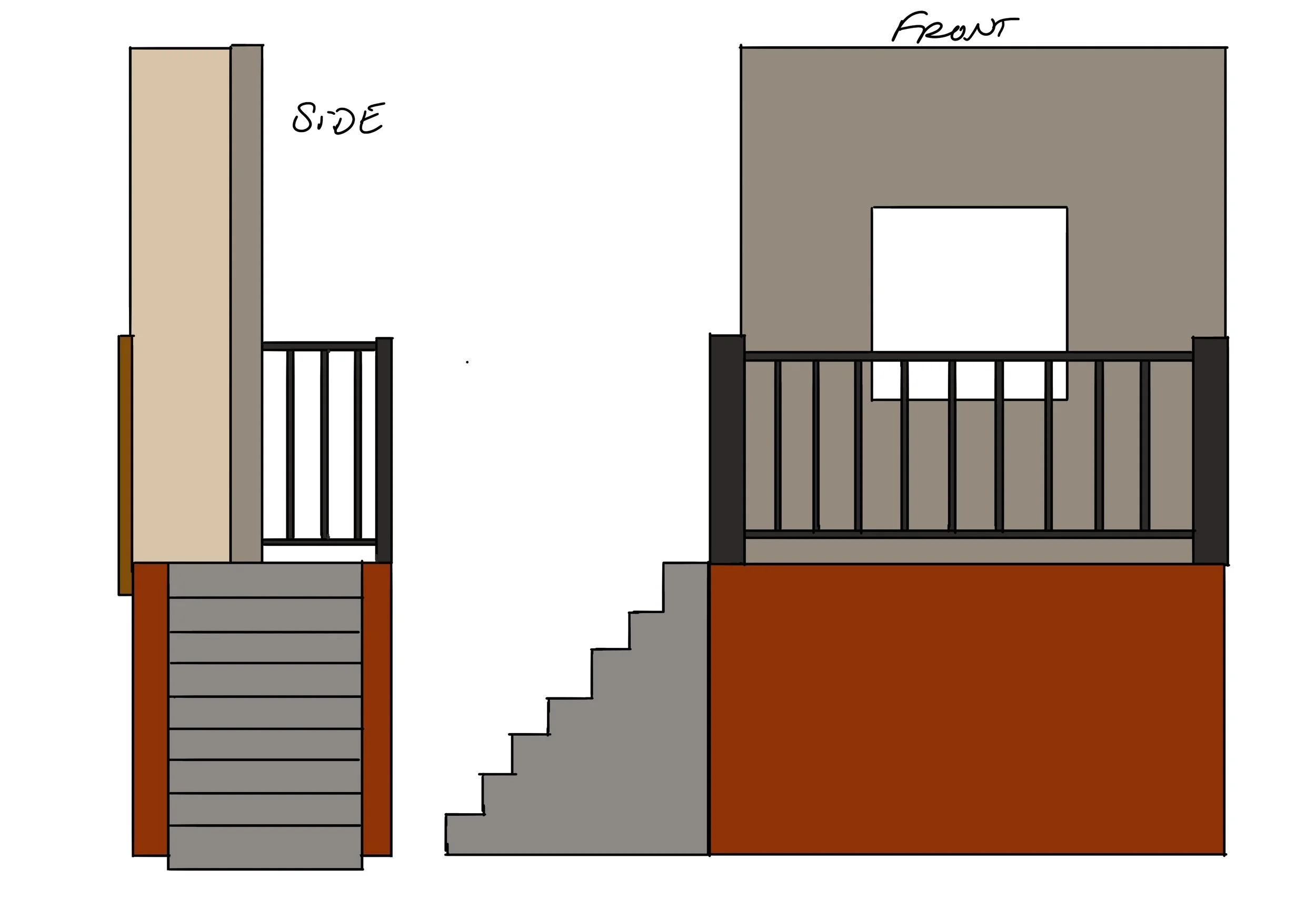 Set Design Concept - Much Ado About Nothing - Visalia Ice House Theater