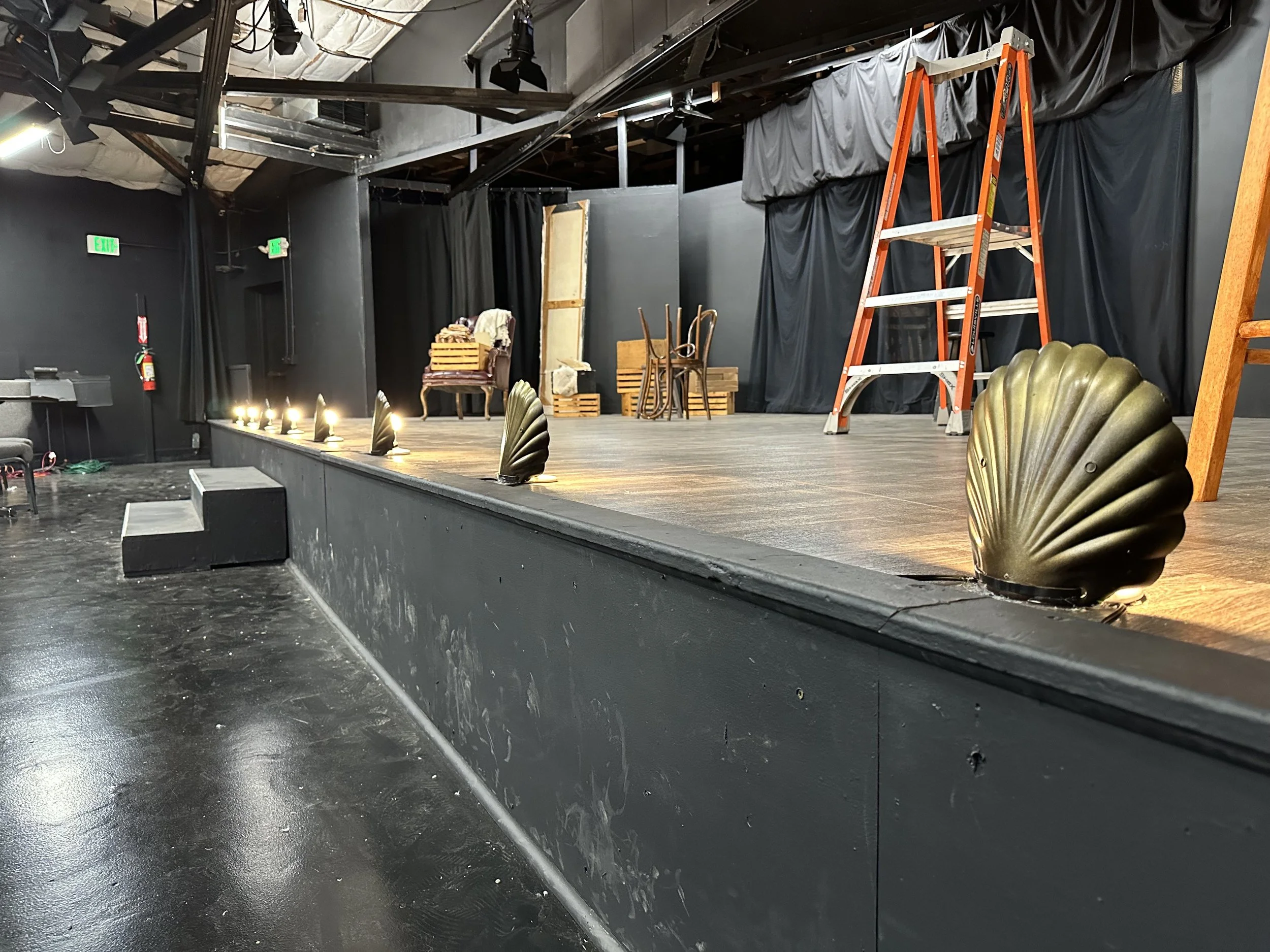 Custom-Built Footlights for The Woman in Black - Encore Theater Tulare