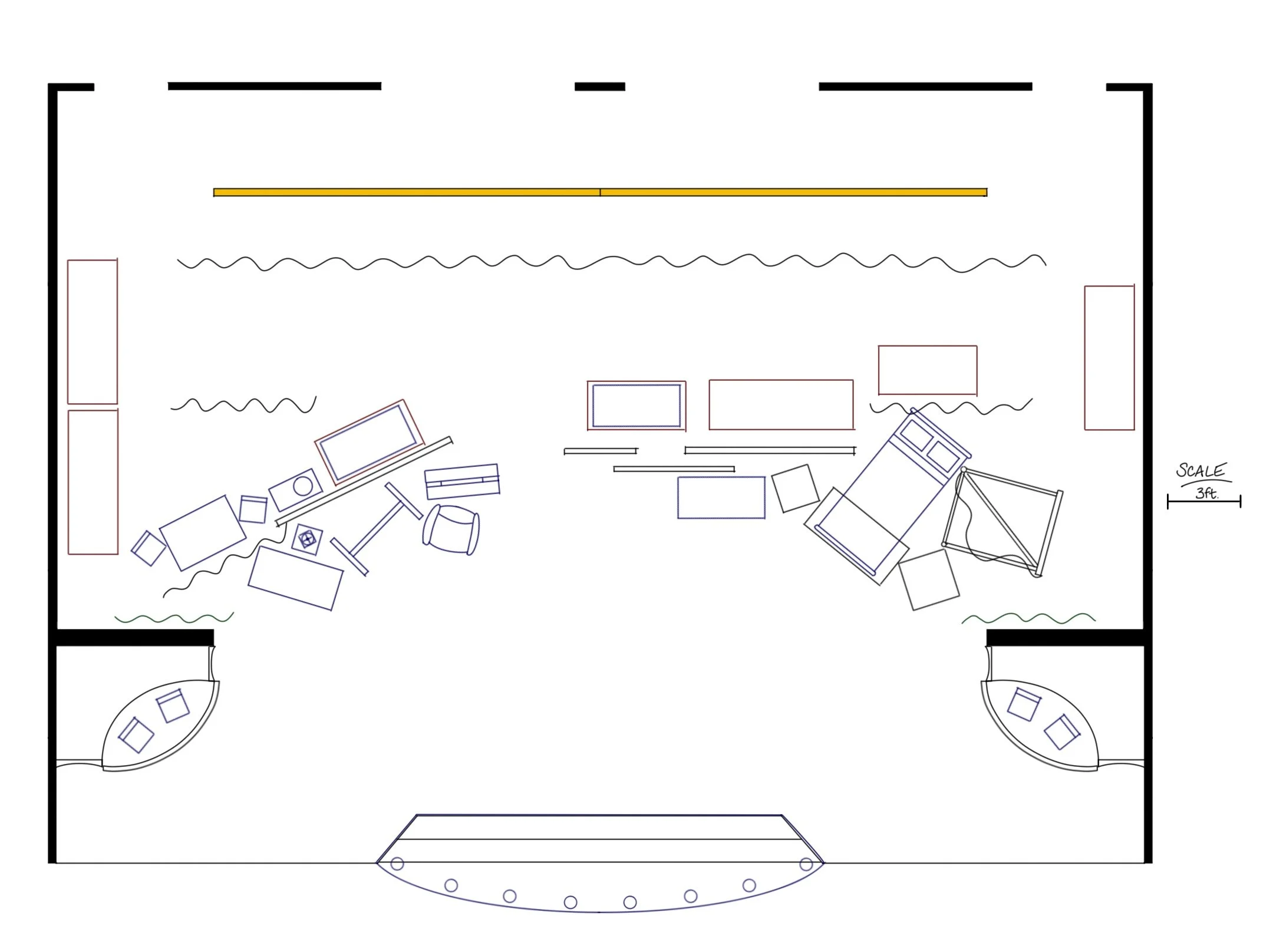 The 39 Steps Overhead Layout