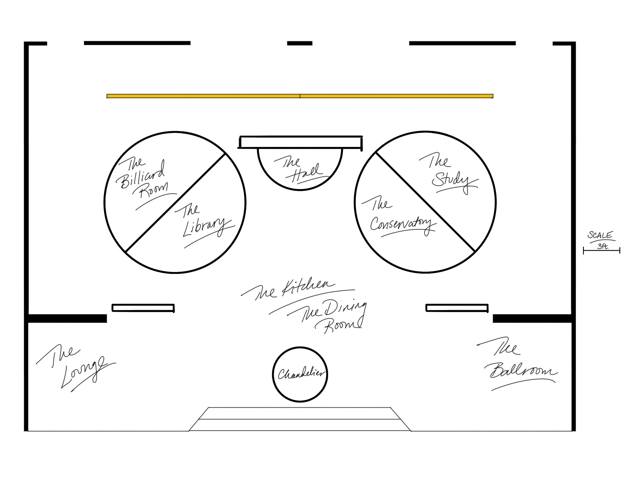Unused Set Layout - Visalia Ice House Theater