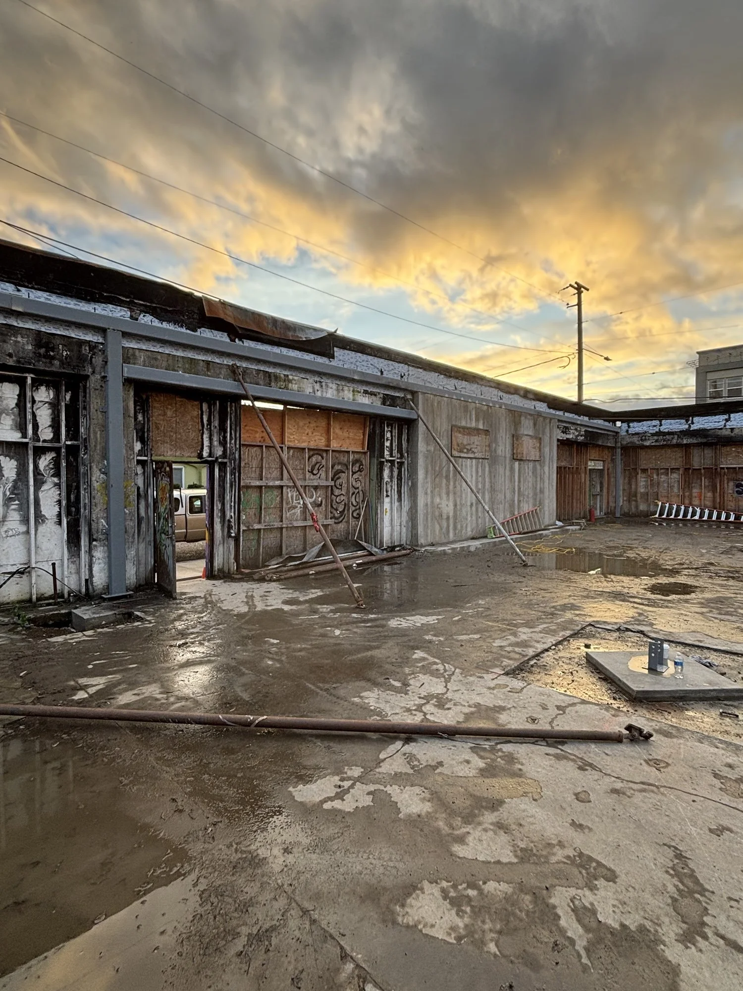 PROJECT UPDATE: Rebuilding Killingsworth from the Ashes: Structural Milestone Reached on 10,000 SF Warehouse Restoration