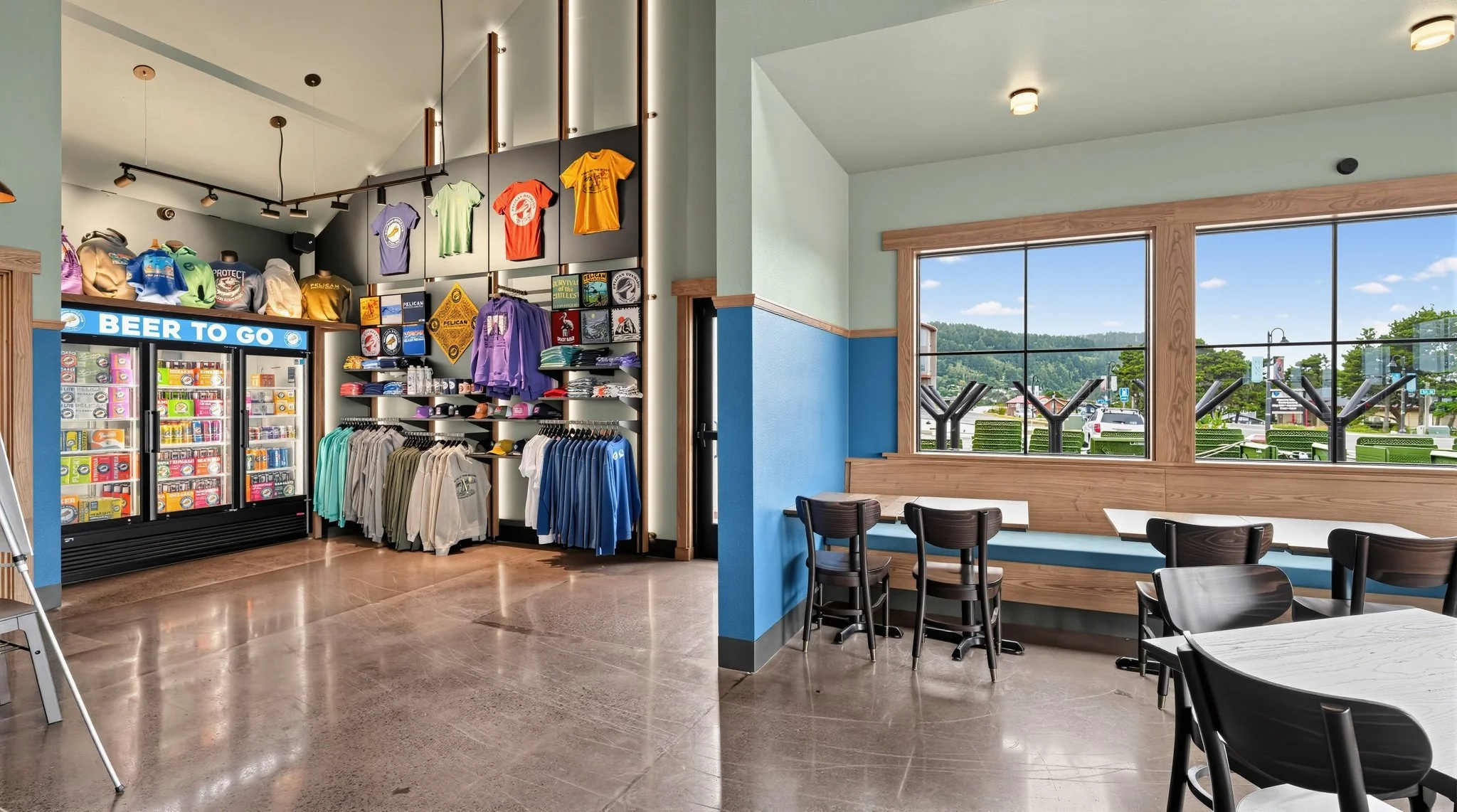 Pelican Brewing Yachats dining room after commercial restaurant renovation