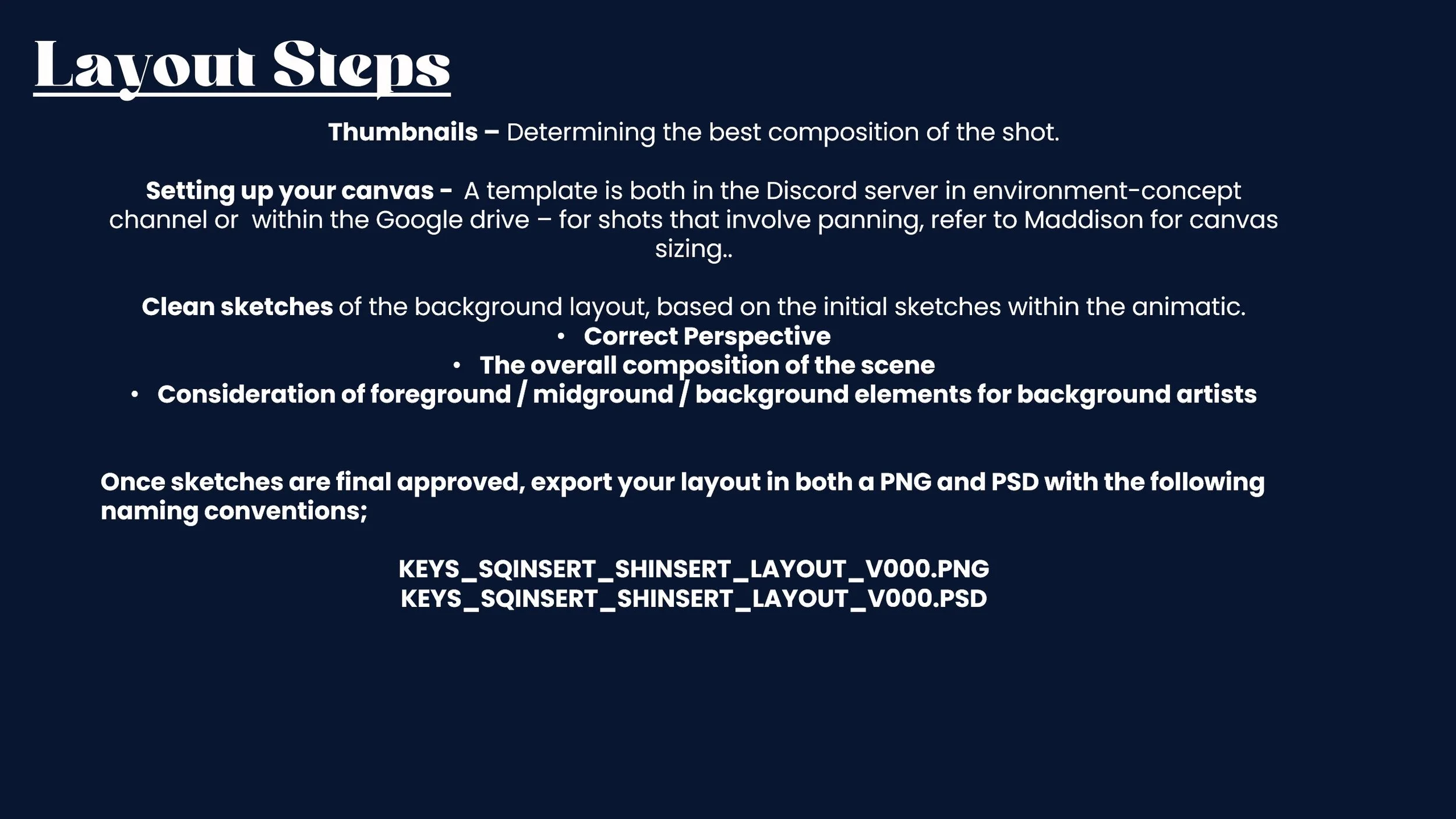 A Background / Layout guide I created for our background artists on the film.