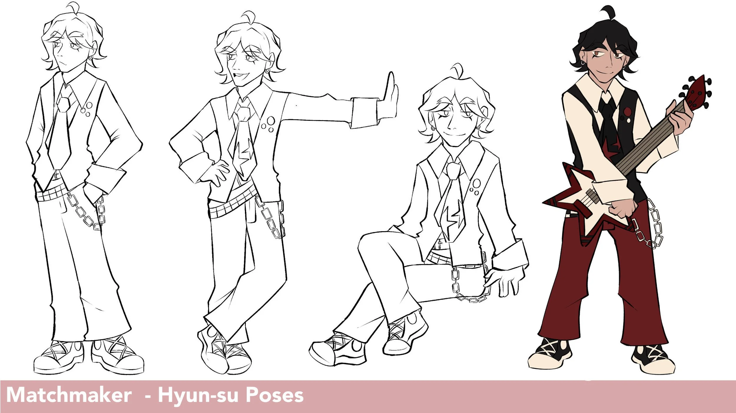 Matchmaker - Hyun-su Design for 2D Animated Series