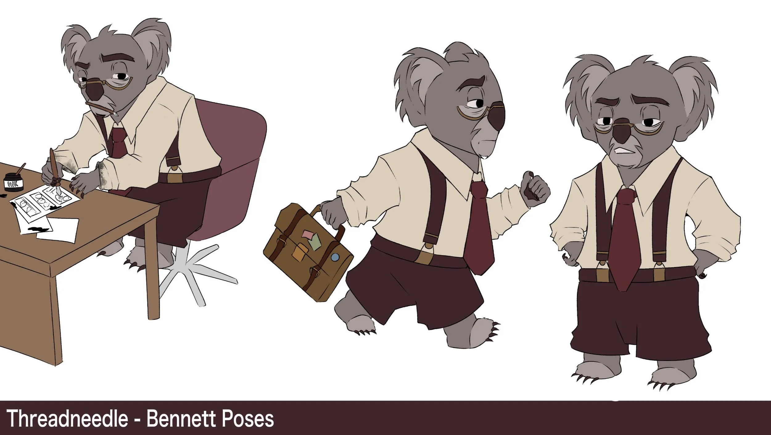 Threadneedle - Australian Animal character design