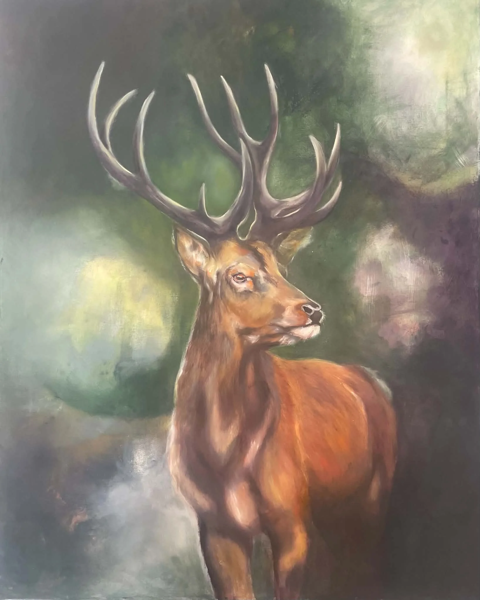 "En hjorts stille styrke"
100x80 cm.
Kr. 16.500