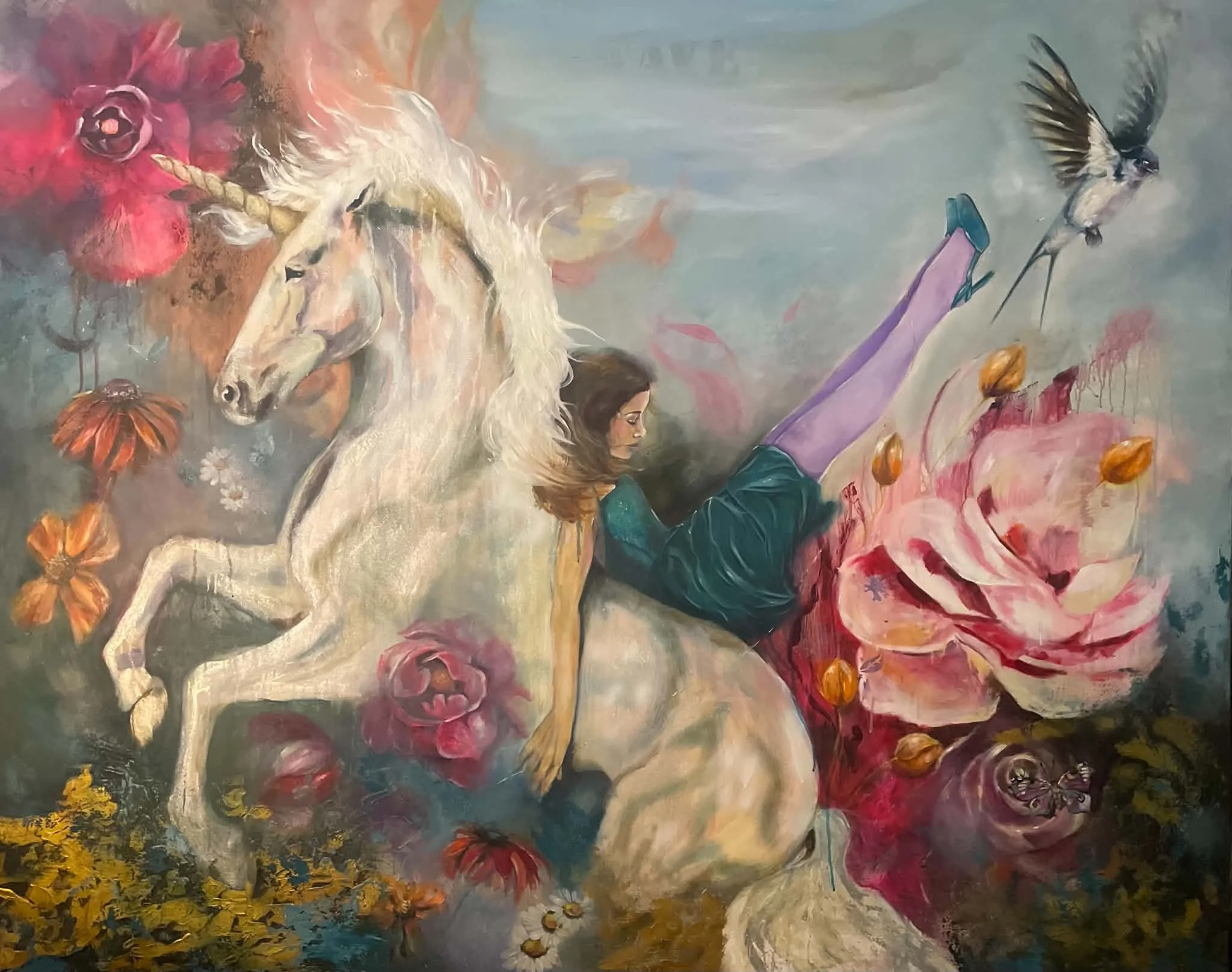 "I Follow the Wave"
120x150 cm.
Kr. 27.000