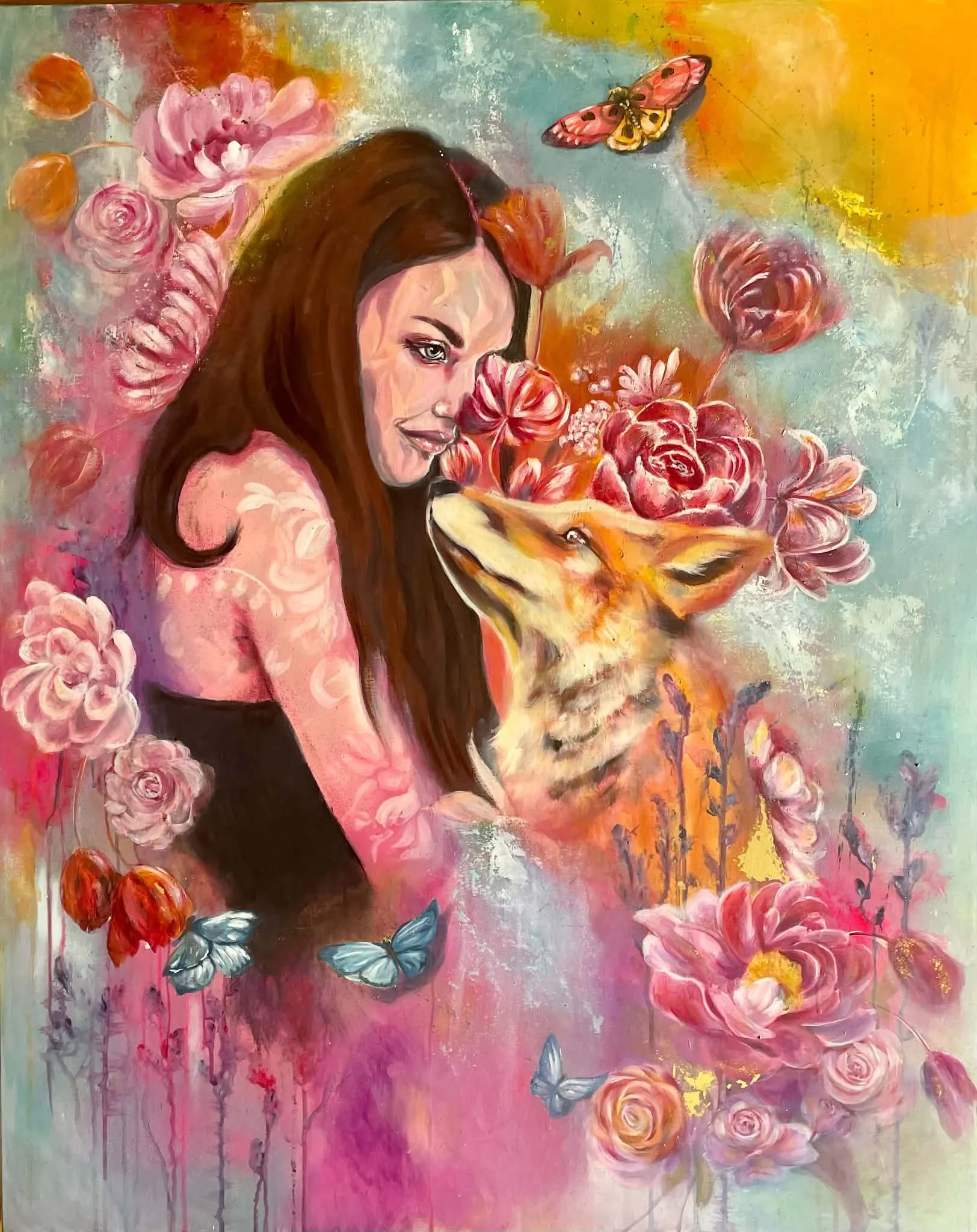 "A dance of Souls"
100x80 cm.
kr. 14.500