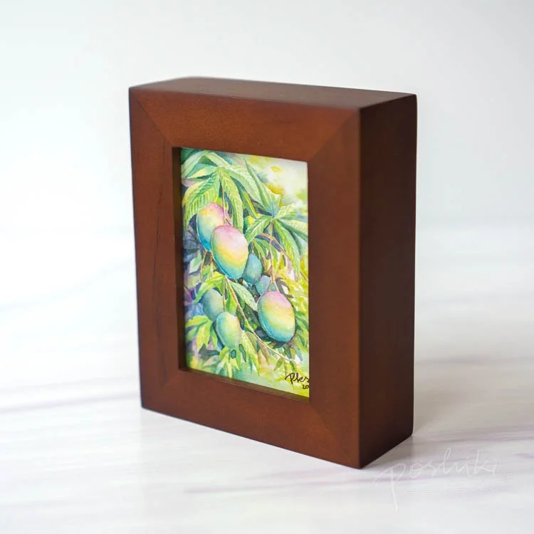 "Little Mango Summer" - Mini Original Watercolor