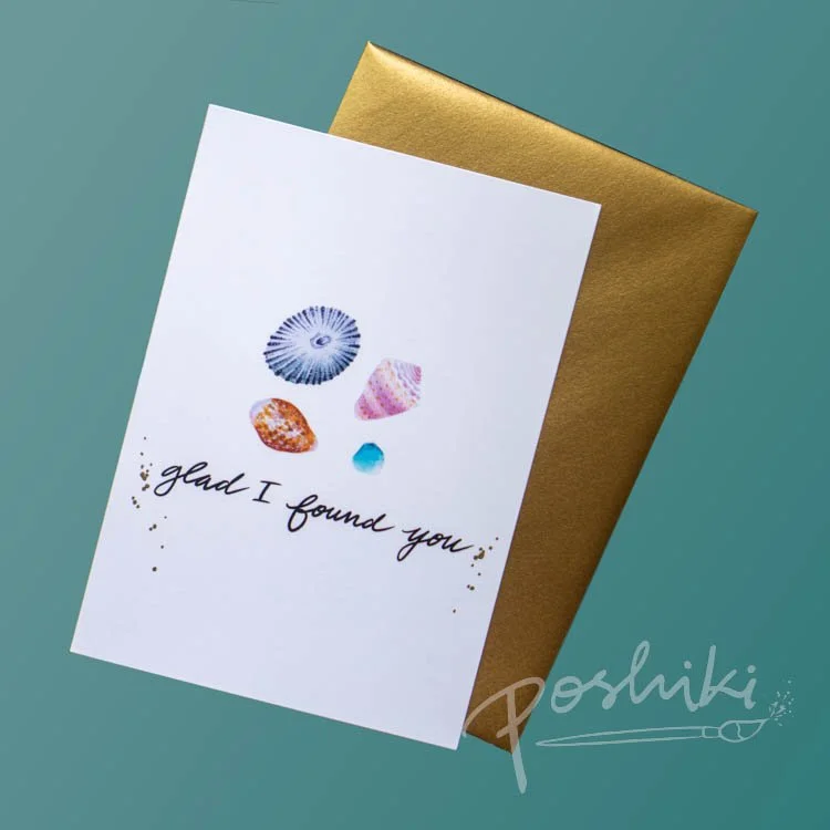 "Glad I found you" Greeting Card