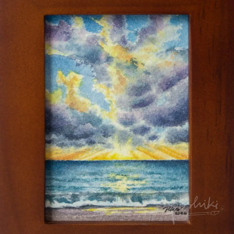 Little Hulopoe Sunset WC 3 Web.jpg