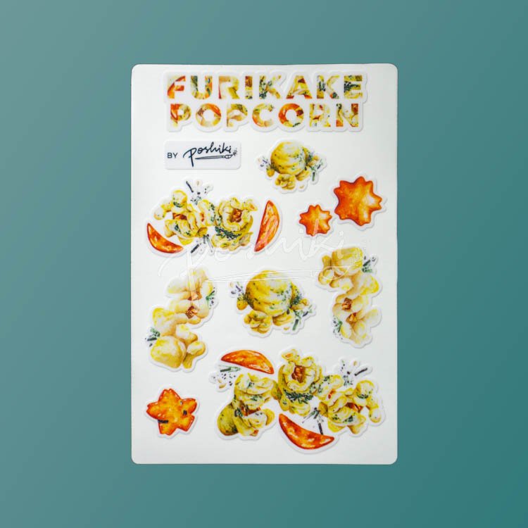 Furikake Popcorn Sticker Sheet