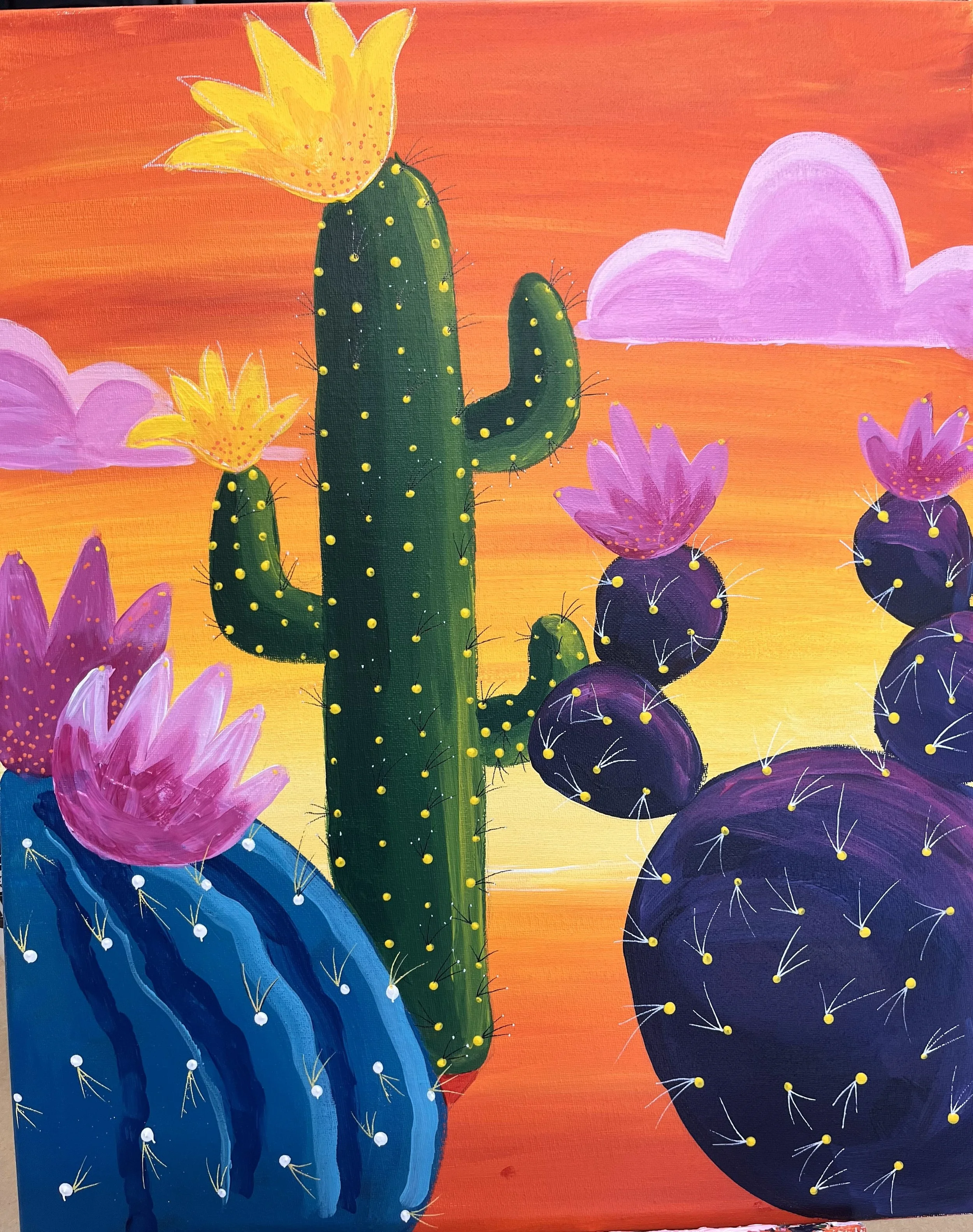 Paint & Sip, Cactus & Cabernet