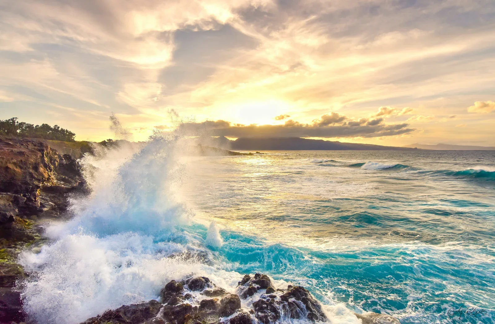 Maui+Hawaii+Sunset+Crashing+Wave+Art.webp