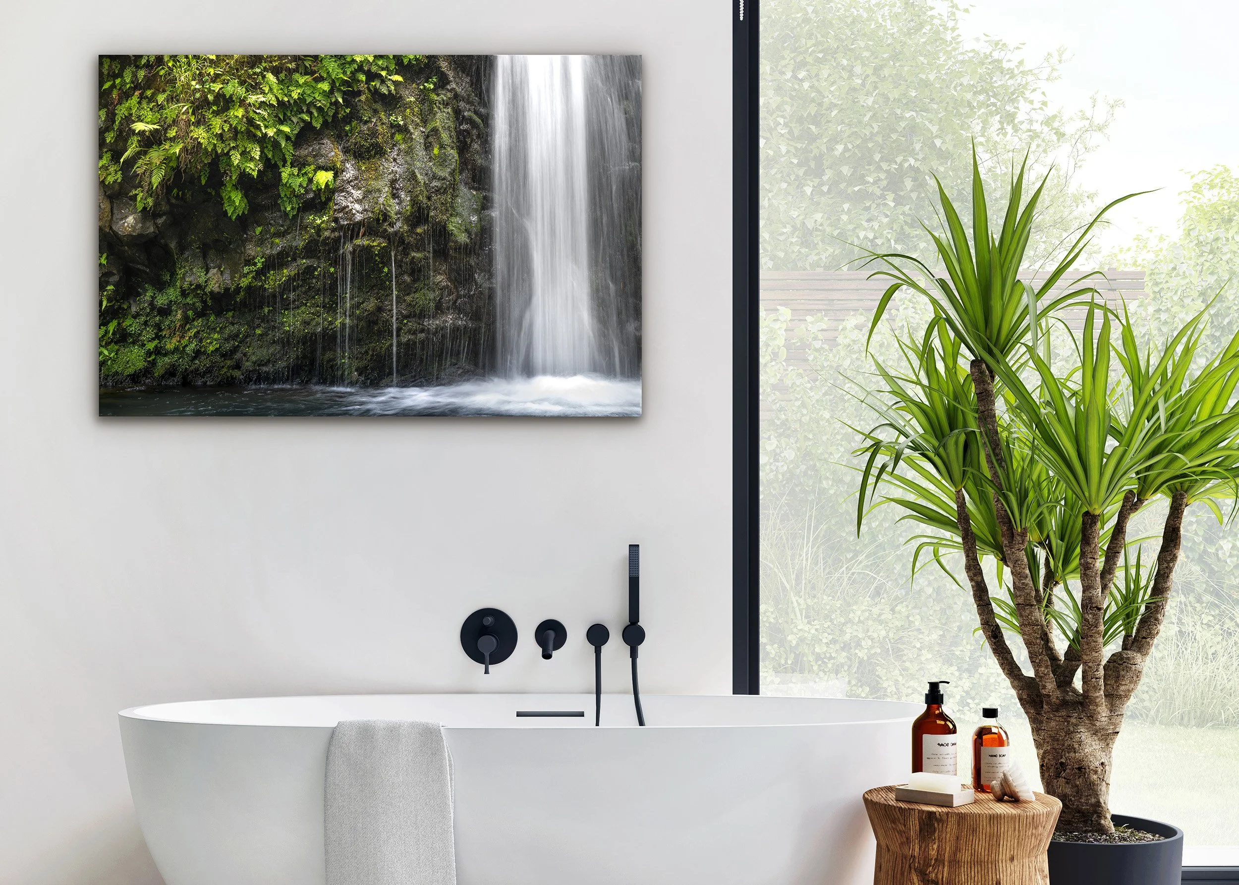 Contemporary Waterfall Art for Modern Bathroom - Cody Roberts Fine Art.jpg