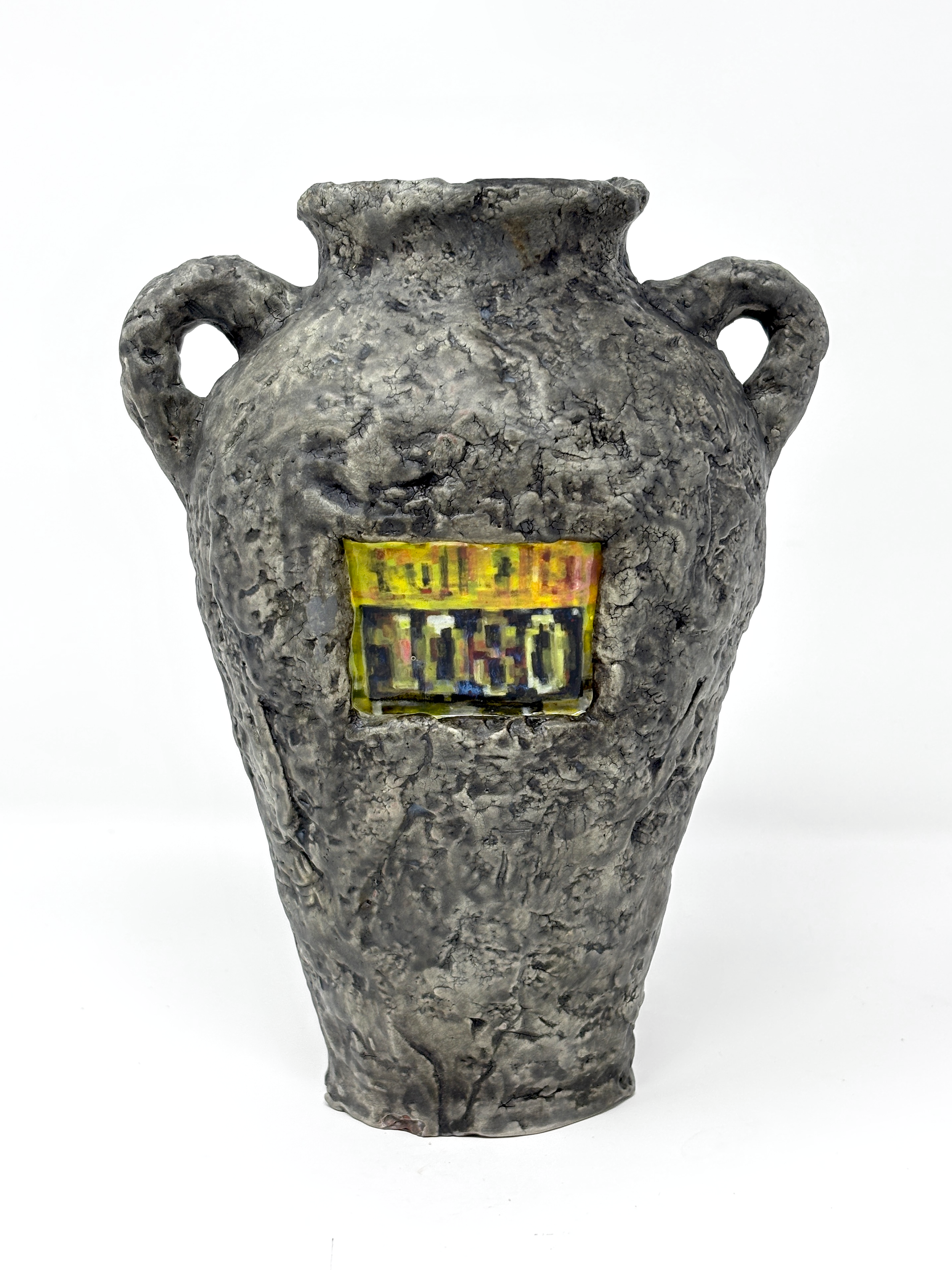 "Fossilized Quality"
earthenware, underglaze, glaze
10" x 7" x 4"