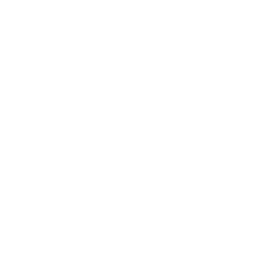 White line drawing of a flowering shrub with multiple clusters of small round flowers and broad leaves on a black background.