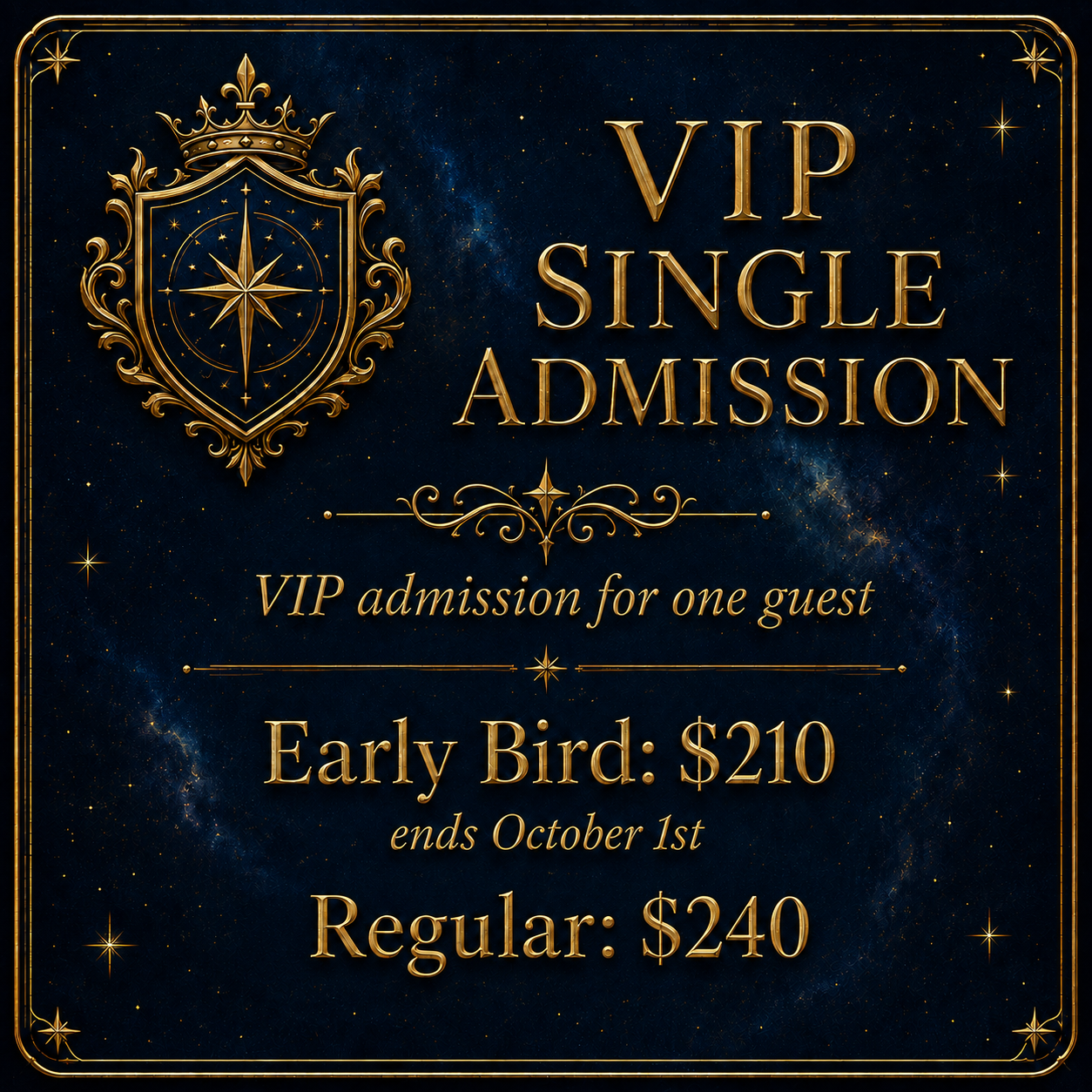 VIP Single Admission