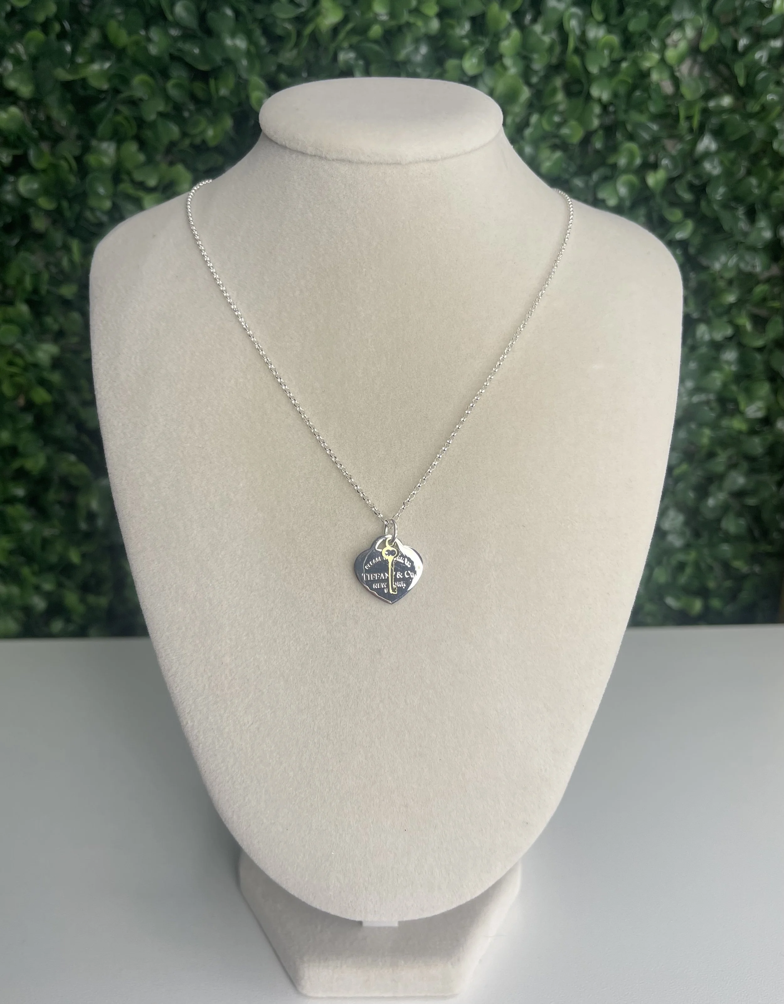 Tiffany Heart Key Necklace