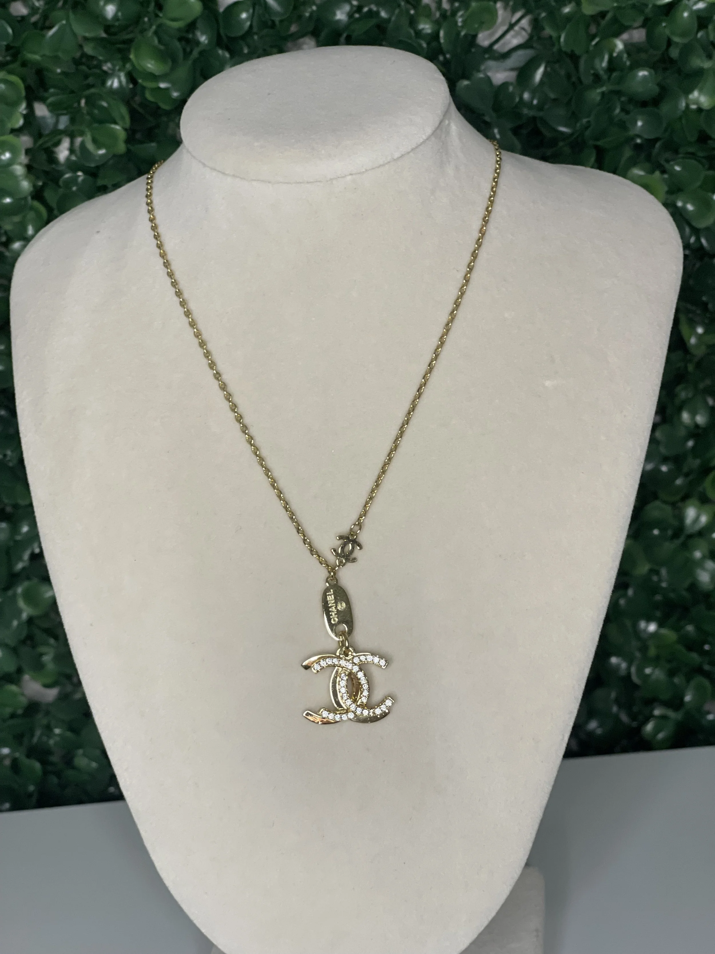 Gold CC Necklace