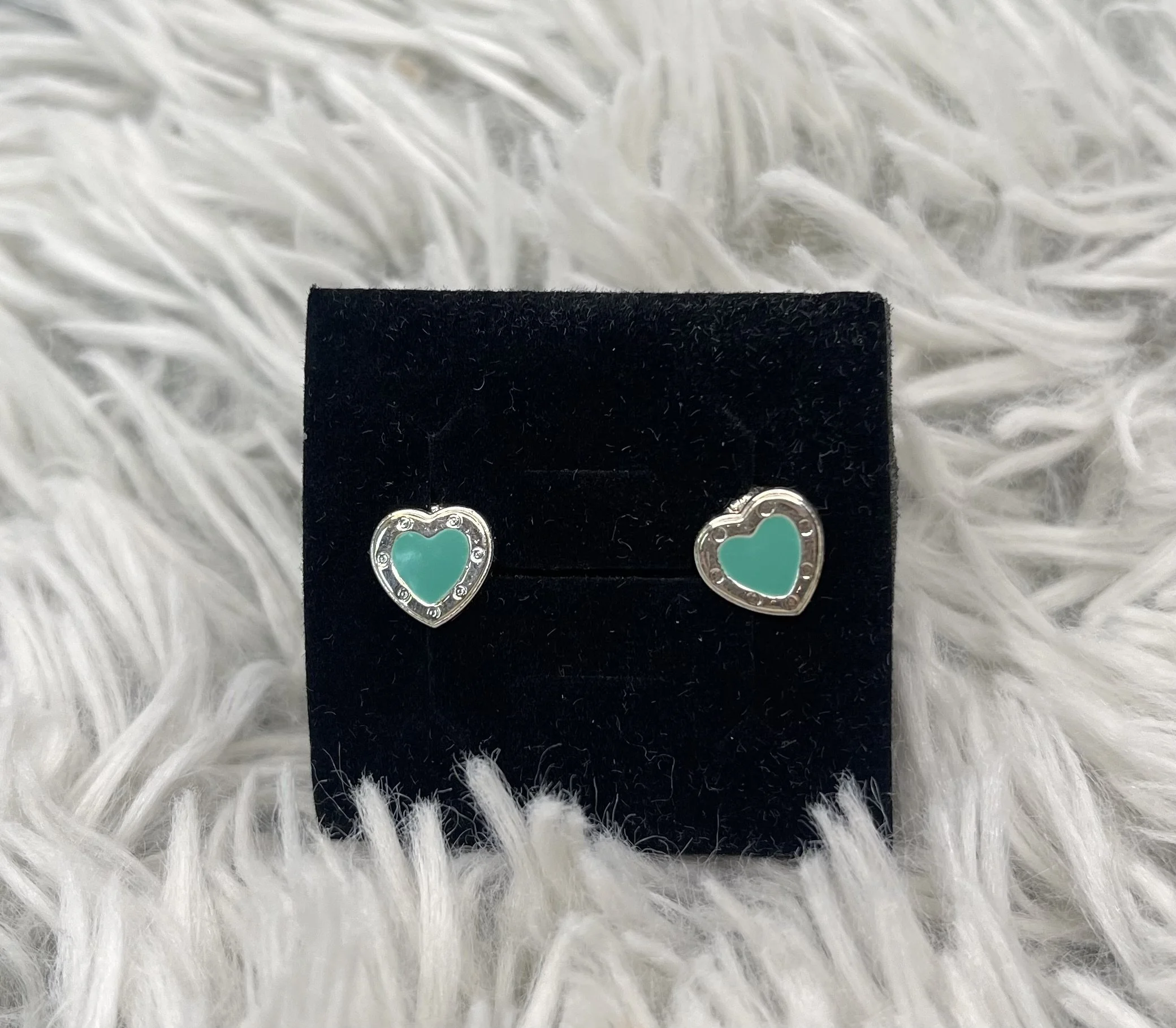 Tiff Heart Stud Earrings