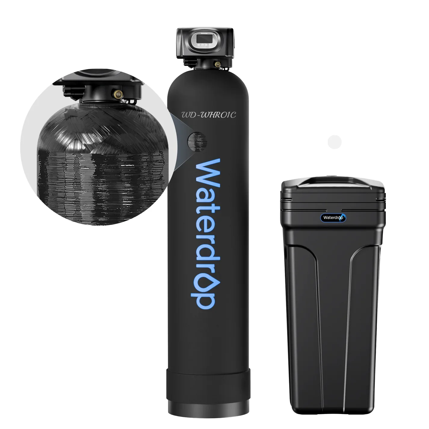 Water Softener with Salt (includes Wholehouse Water Filter)