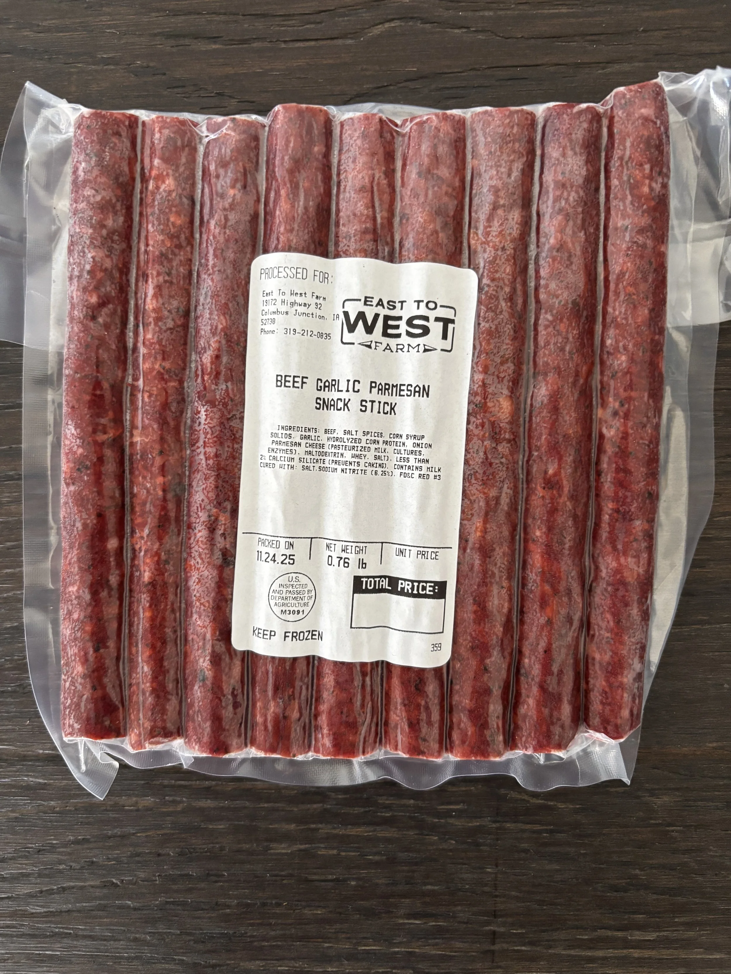 Garlic Parmesan Snack Sticks