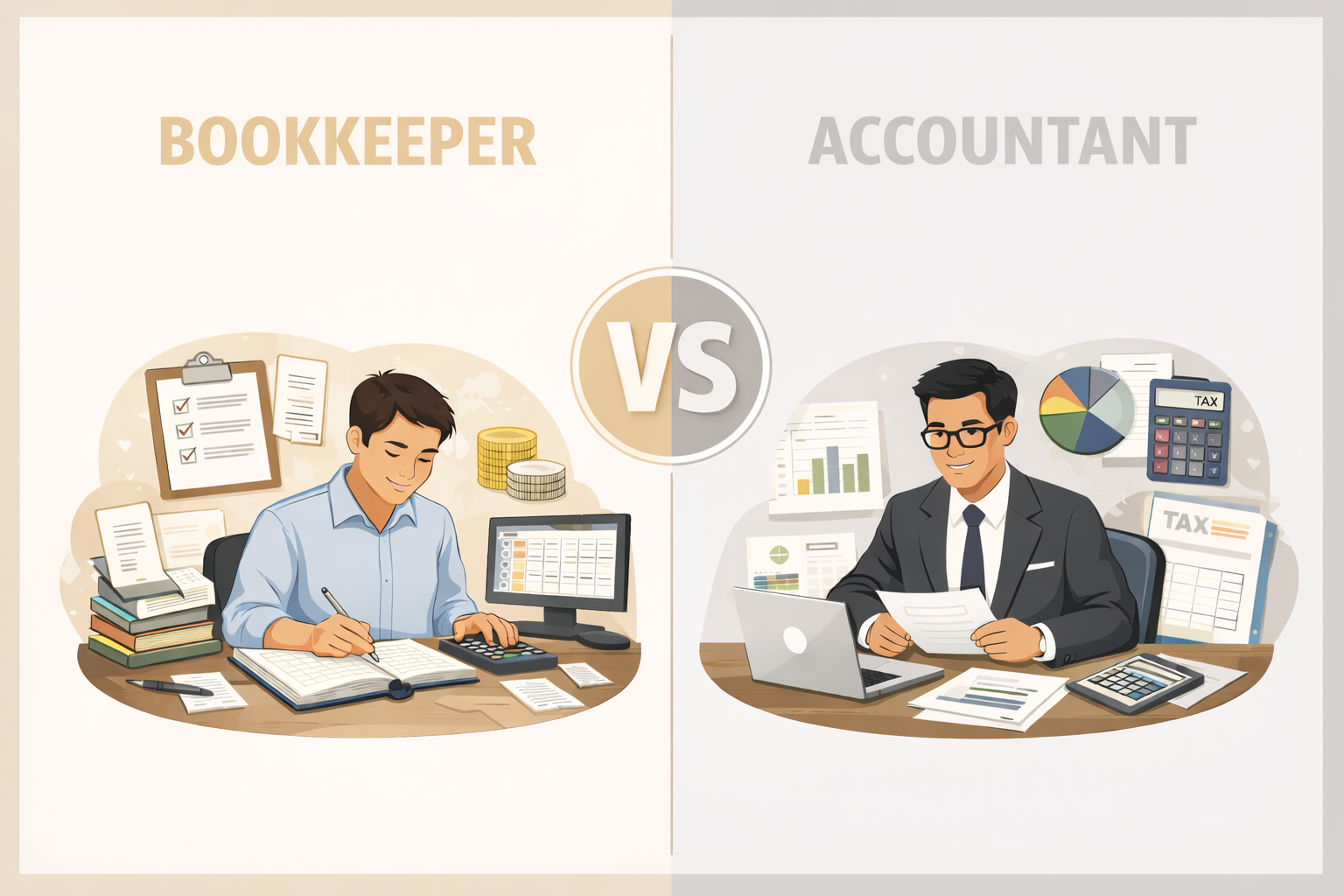 Bookkeeping vs Accounting for Chicago Business Owners