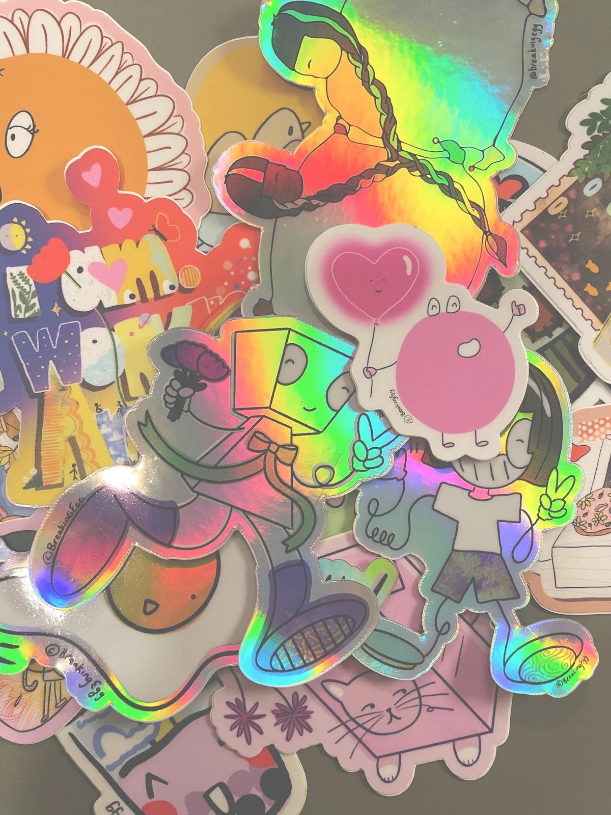 Breaking Egg Stickers