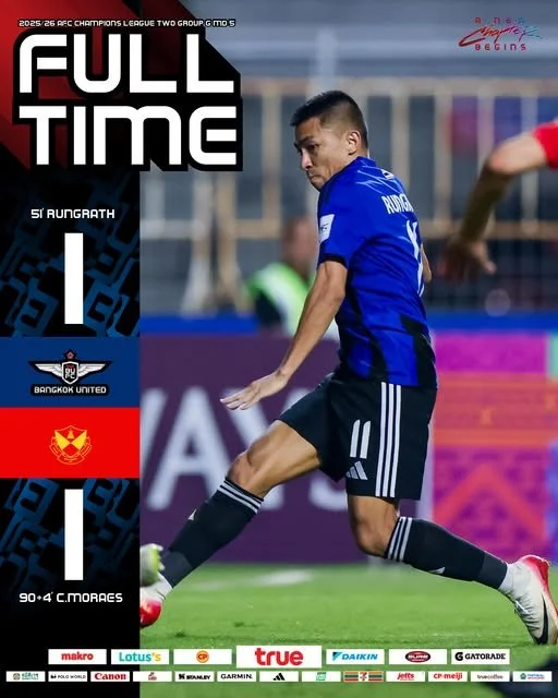 Selangor FC draws dramatically against Bangkok United in ACL Two action Thriller