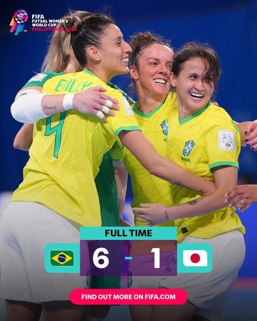 Brazil and Portugal Punch Tickets to FIFA Futsal Women's World Cup Semi-Finals!