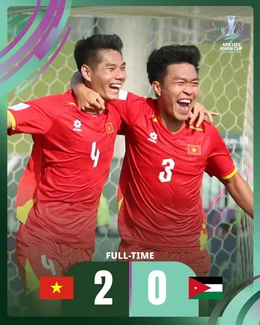Vietnam Stuns Jordan 2–0 in AFC U23 Opener