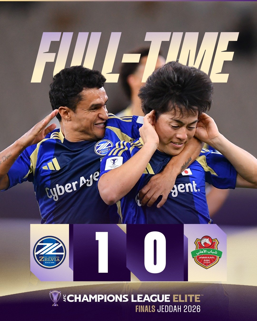 Machida Zelvia Secure Historic ACL Elite Final Spot