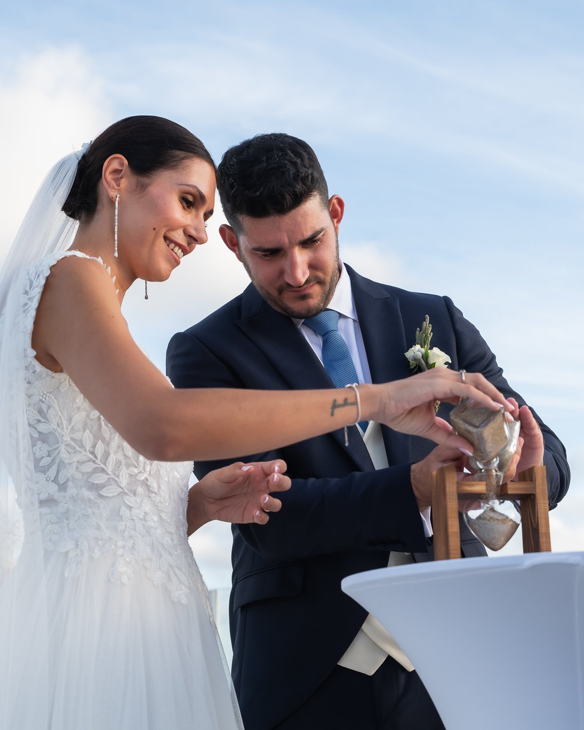 Andrea &amp; Joan Marc ✨ | Ibiza

Two lives, two paths, two stories &mdash; now becoming one.
The sand ceremony is more than a ritual, it&rsquo;s a promise: every grain representing the moments they&rsquo;ll share, inseparable forever.

Captured in t