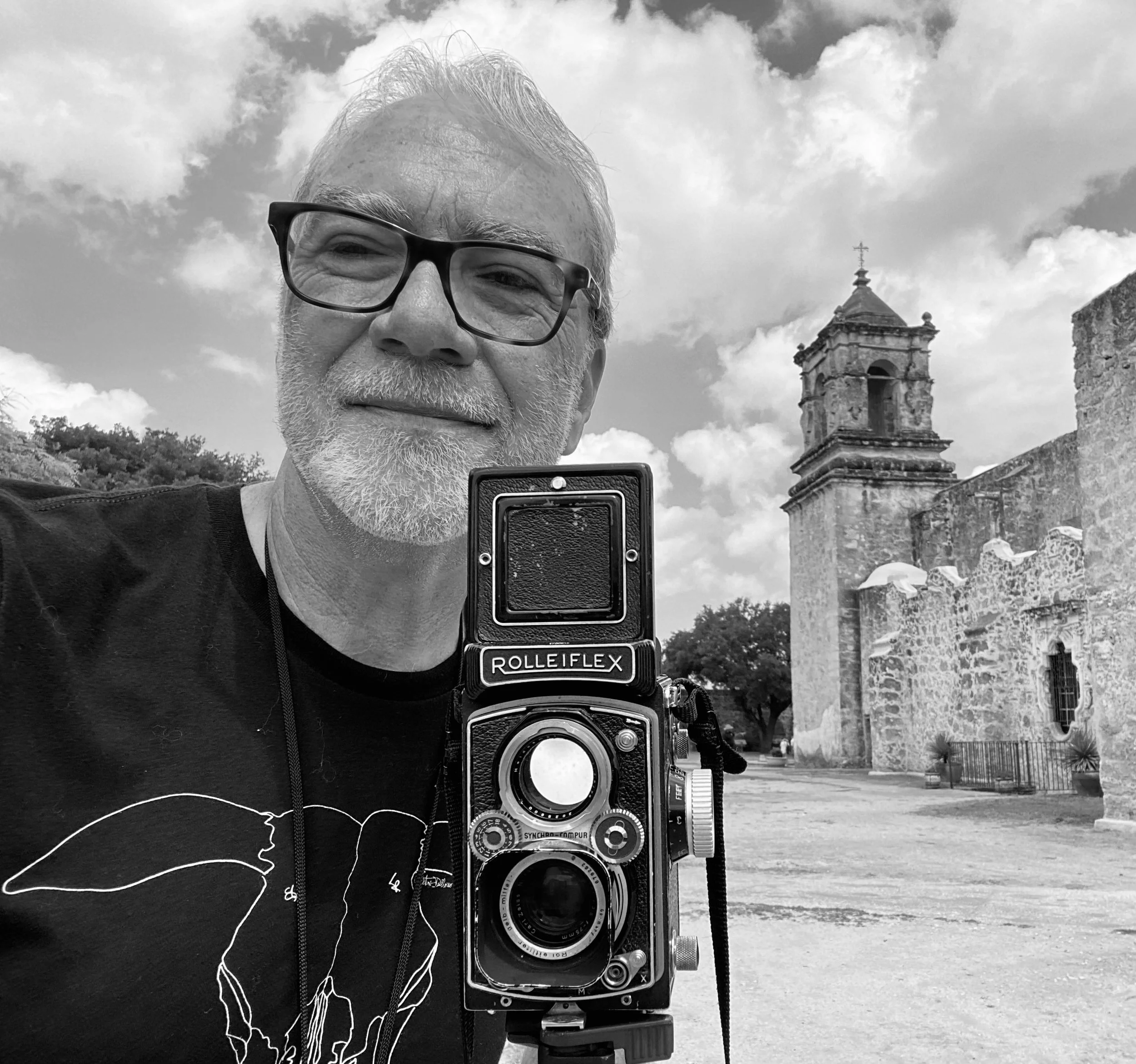 Peter Schreyer, Selfie at a mission in San Antonio, TX