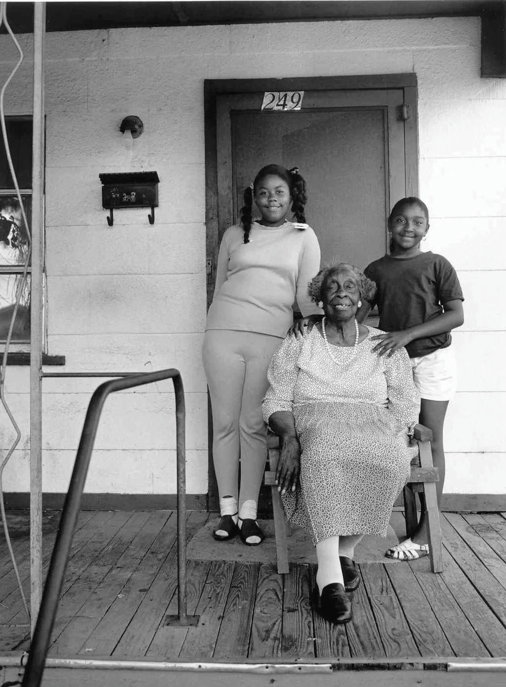 Mrs. Carol Anderson with Two of Her Grandchildren, Winter Garden, Florida, 1997