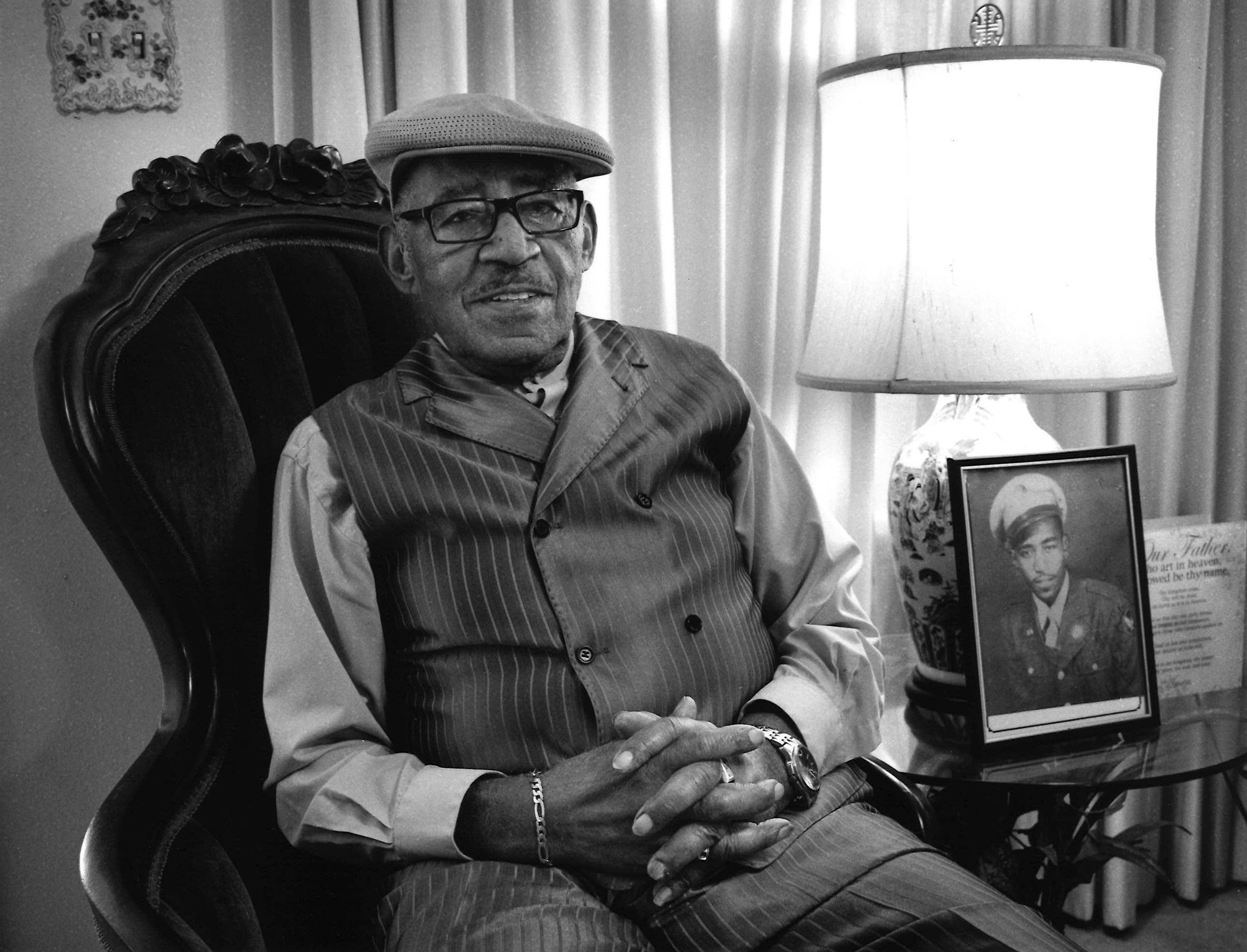 Reverend Alphonzo C. Cobb in the living room of his home where he and his late wife, Rozella Wilson Cobb, lived for 62 years of marriage. Winter Park, Florida, 2018