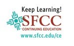 Logo of SFCC Continuing Education with the words "Keep Learning!" and the website www.sfcc.edu/ce