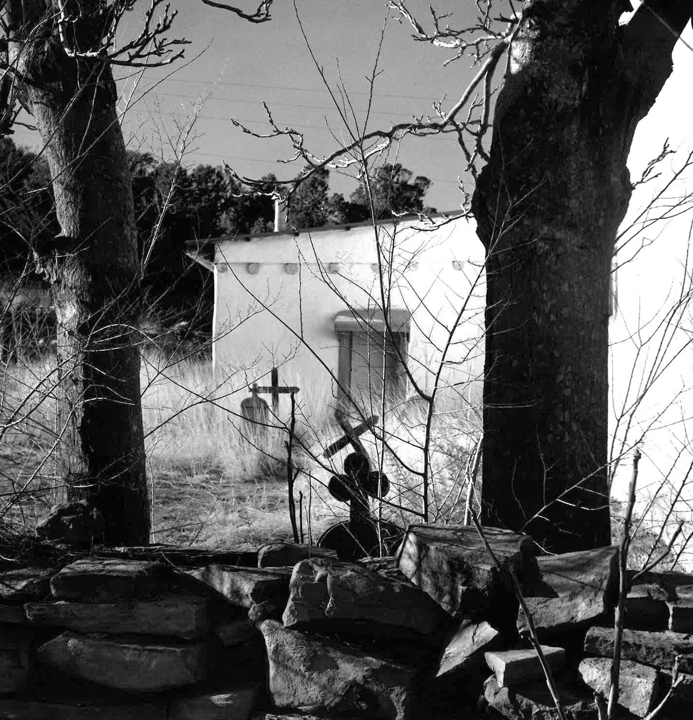 Nuestra de La Luz Church in Apache Canyon, Cañoncito, New Mexico, 2022