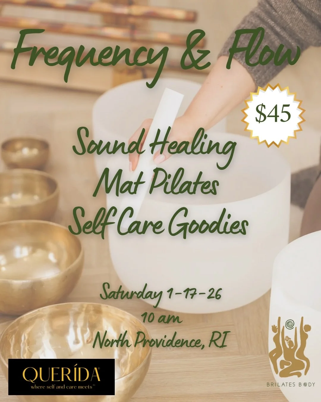 COMING SOON: Frequency &amp; Flow 🧘🏾&zwj;♀️

We&rsquo;re welcoming the new year with movement, grounding, and collective intention. 

Join QUER&Iacute;DA&reg; and Brilates Body for Frequency &amp; Flow, a 50‑minute Pilates class paired with a calmi