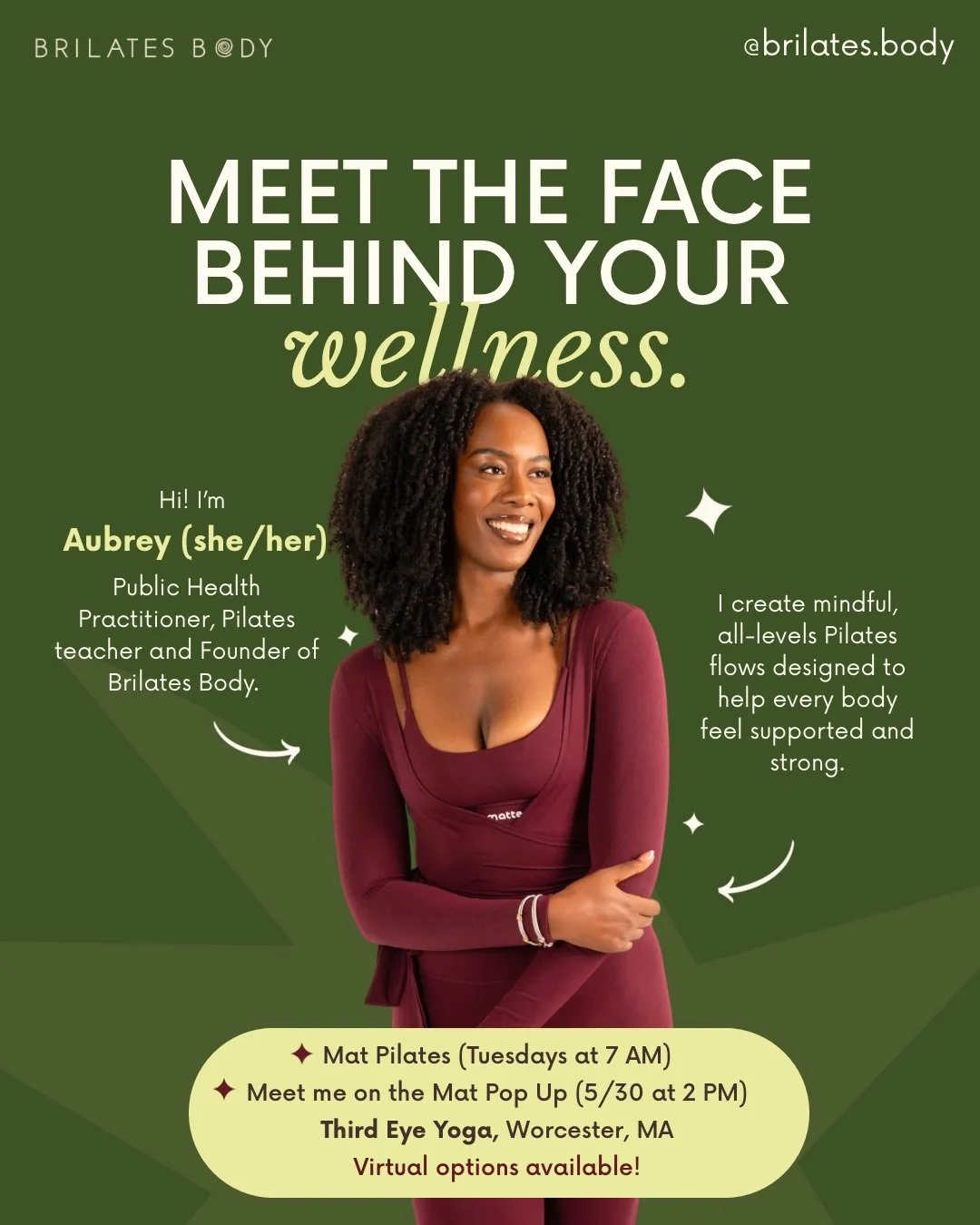 Worcester, I&rsquo;m rolling out the mat for you 💚

Starting 5/5, I&rsquo;m officially joining the Third Eye Yoga schedule with a Tuesday 7 AM mat Pilates class you can take in‑studio or virtually! Expect an energizing flow that meets you exactly wh