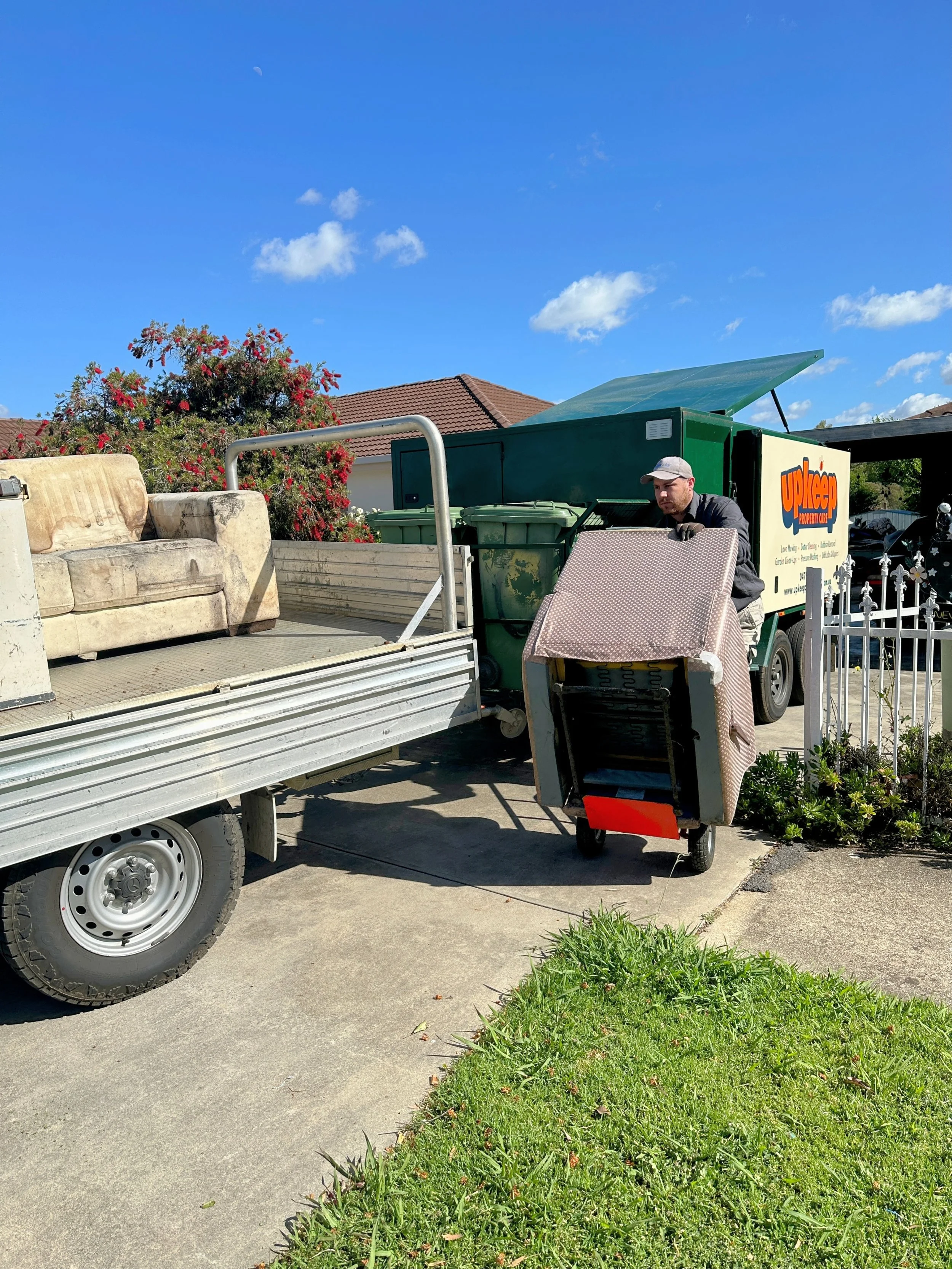 Hard waste removal from residential property in Wangaratta