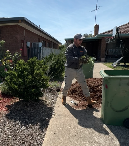 Mulching and planting service in Wangaratta, improving soil health and refreshing garden beds.