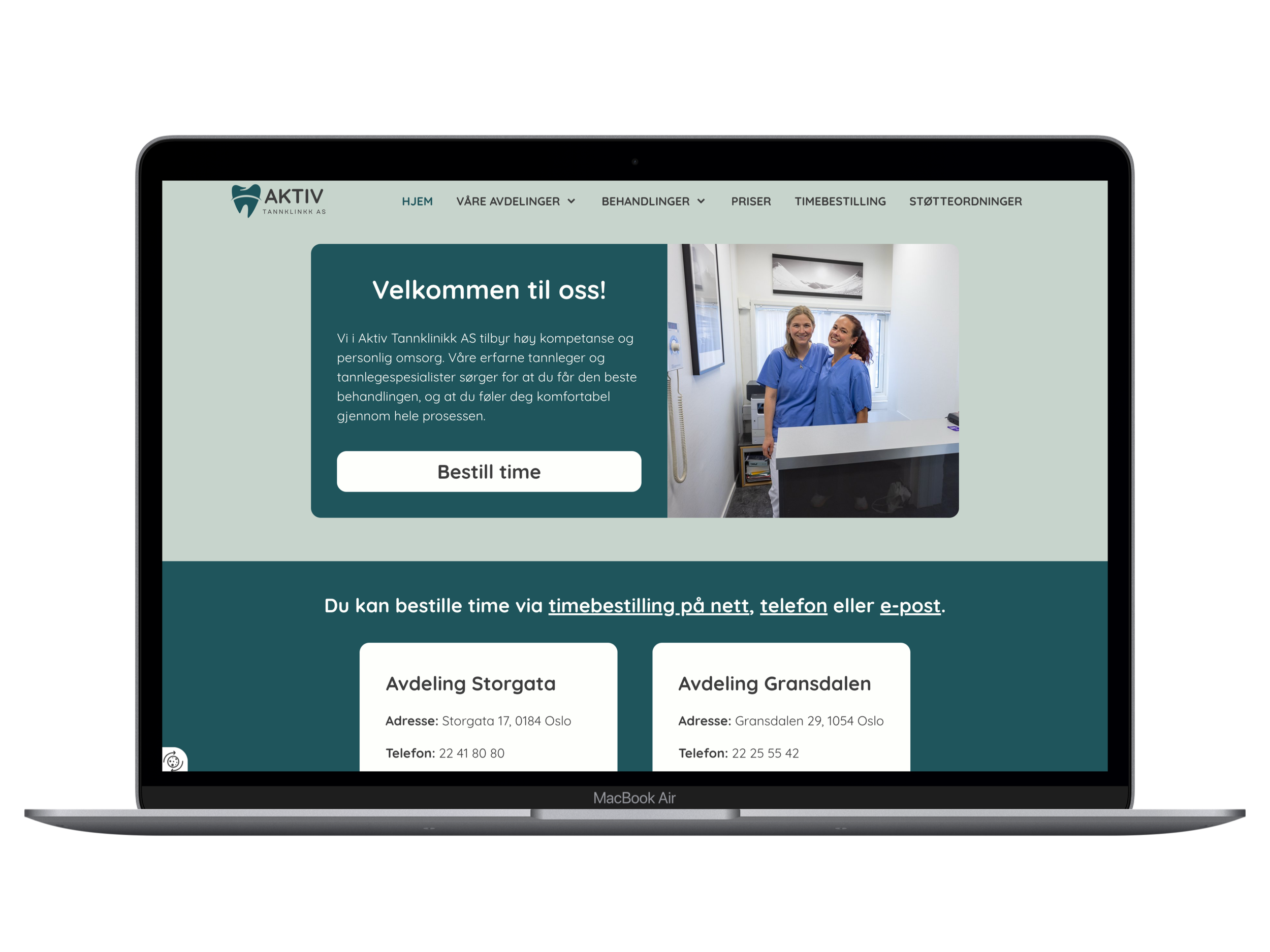 Aktivtann.no — Website & Content for a Dental Practice