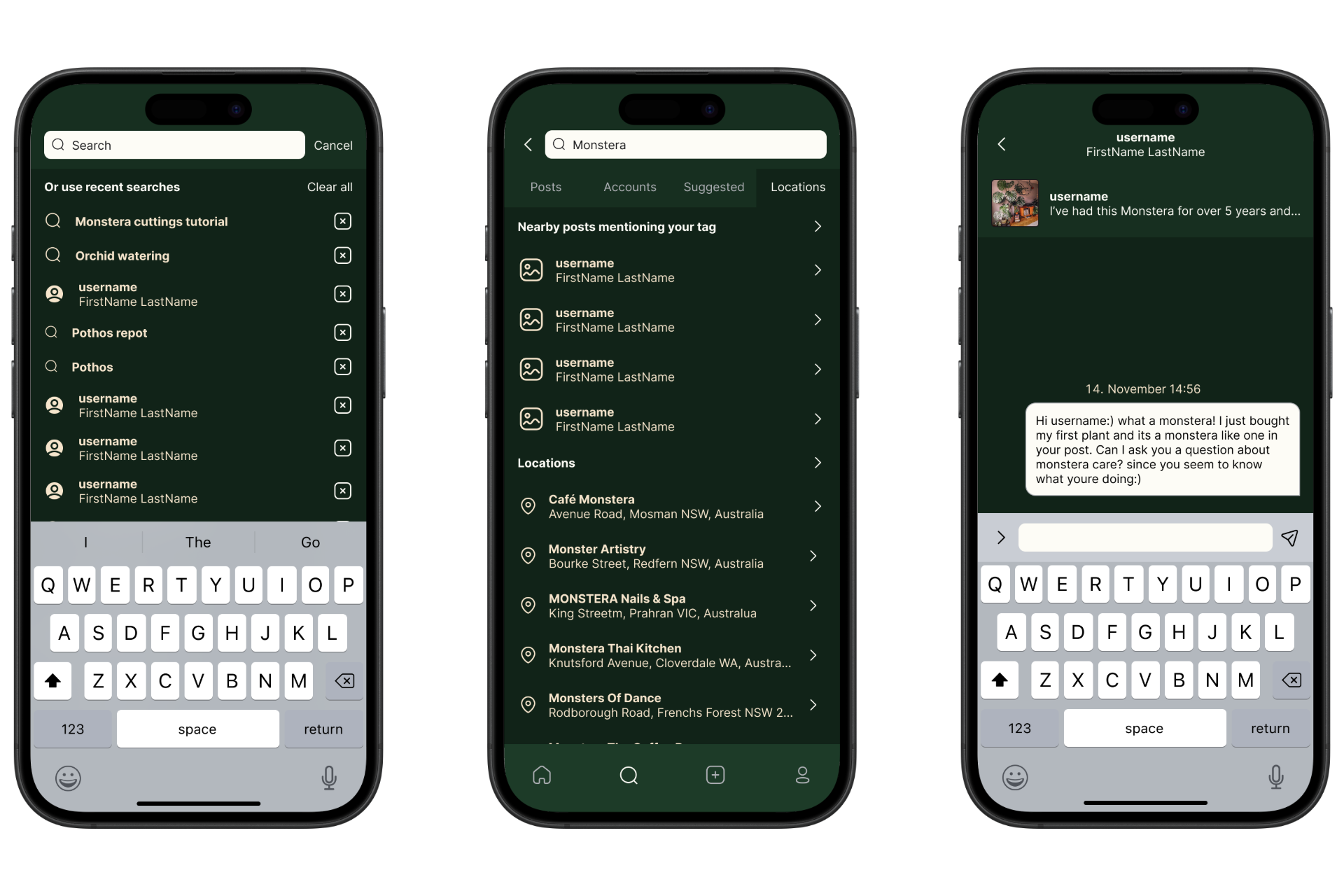 High-fidelity: Search, explore and chat.