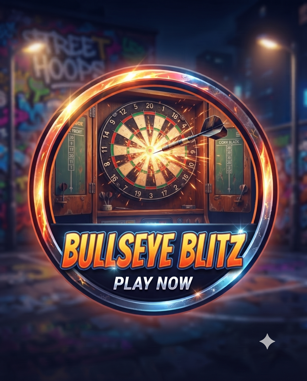 Bullseye Blitz darts arcade game