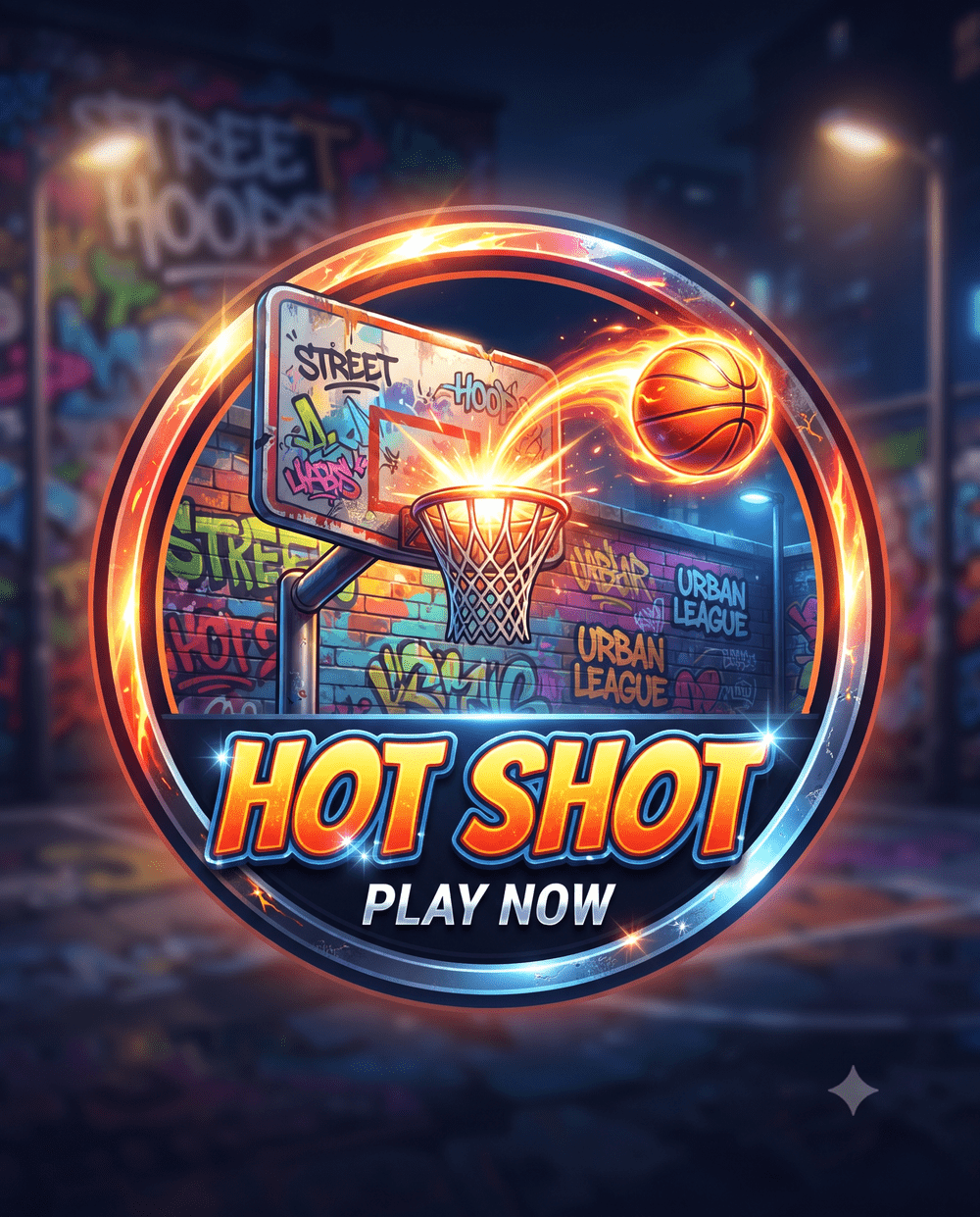 Hot Shot street basketball arcade game